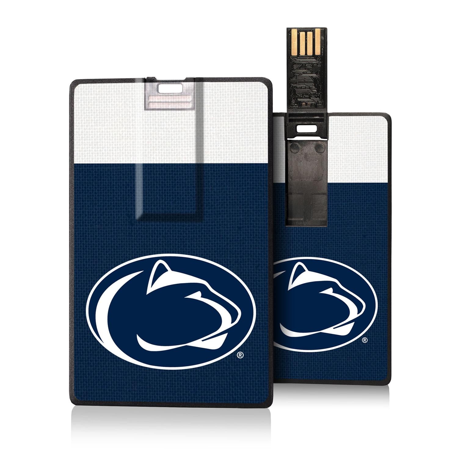 Penn State Nittany Lions Stripe Credit Card USB Drive 32GB - Sports Gifts, Sports Memorabilia, Sports Collectibles, Fan Shop