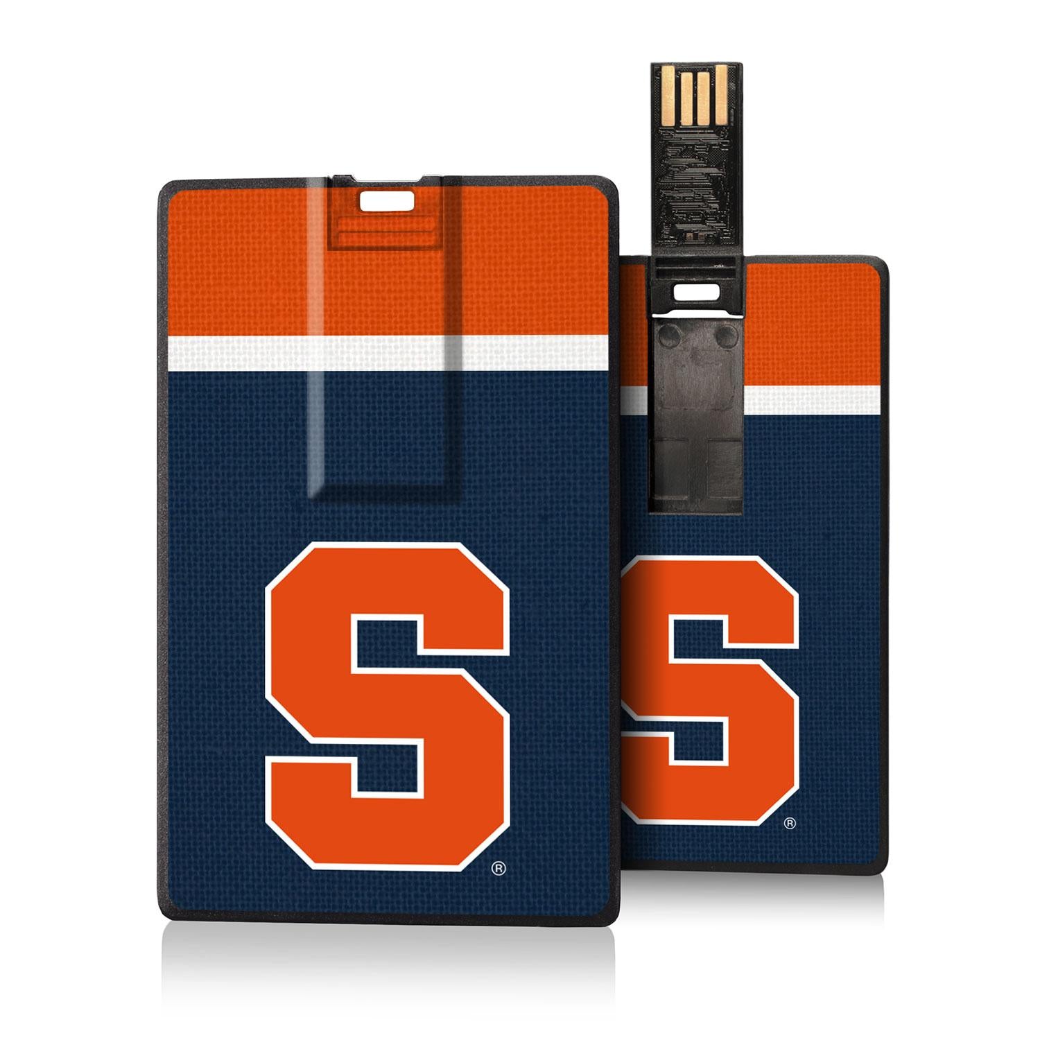 Syracuse Orange Stripe Credit Card USB Drive 32GB - Sports Gifts, Sports Memorabilia, Sports Collectibles, Fan Shop