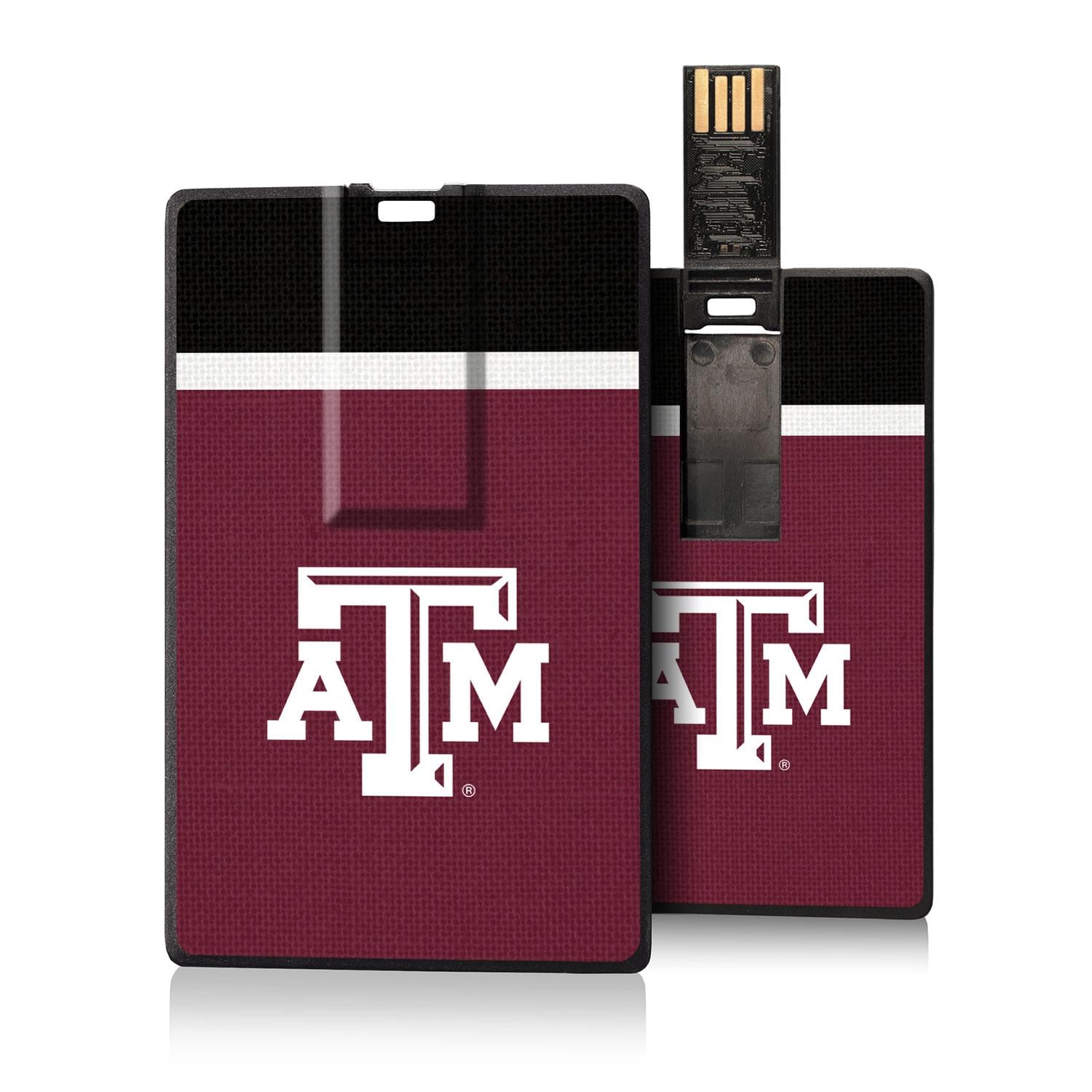 Texas A&M Aggies Stripe Credit Card USB Drive 32GB - Sports Gifts, Sports Memorabilia, Sports Collectibles, Fan Shop