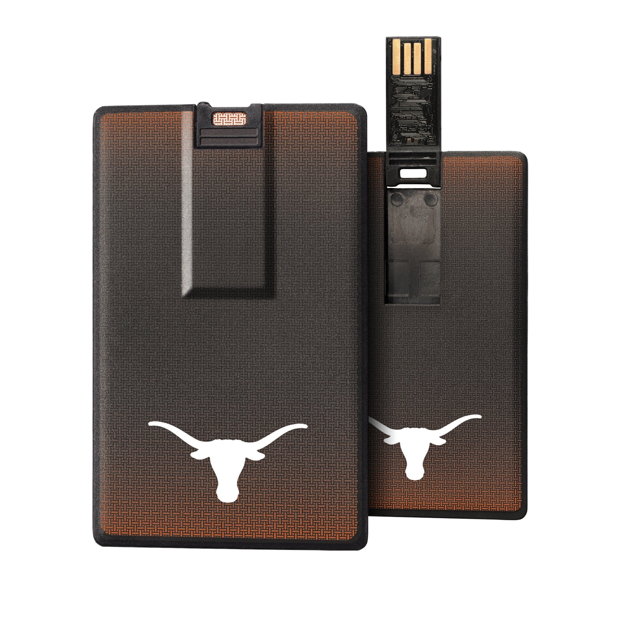 Texas Longhorns Linen Credit Card USB Drive 32GB - Sports Gifts, Sports Memorabilia, Sports Collectibles, Fan Shop