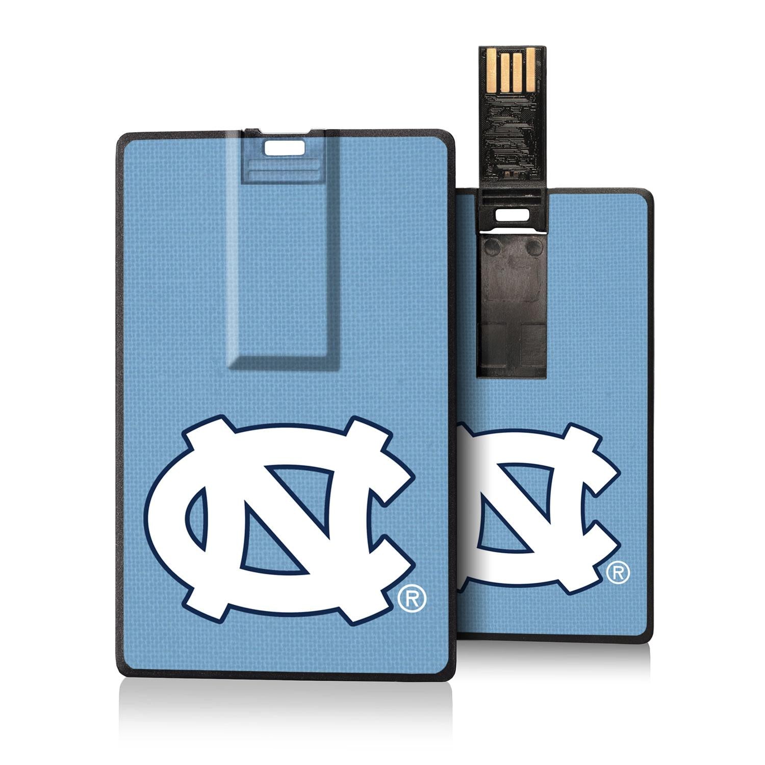 North Carolina Tar Heels Solid Credit Card USB Drive 32GB - Sports Gifts, Sports Memorabilia, Sports Collectibles, Fan Shop