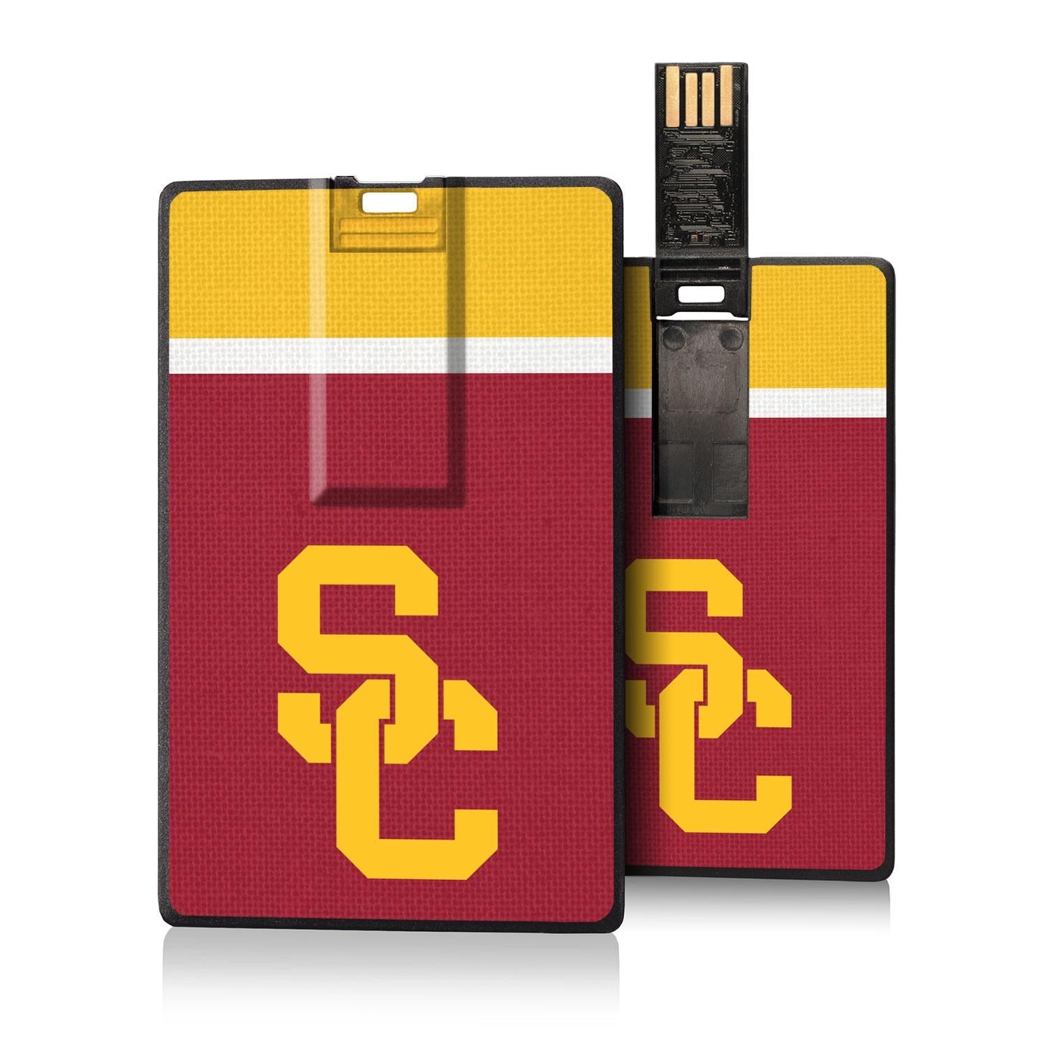 Southern California Trojans Stripe Credit Card USB Drive 32GB - Sports Gifts, Sports Memorabilia, Sports Collectibles, Fan Shop