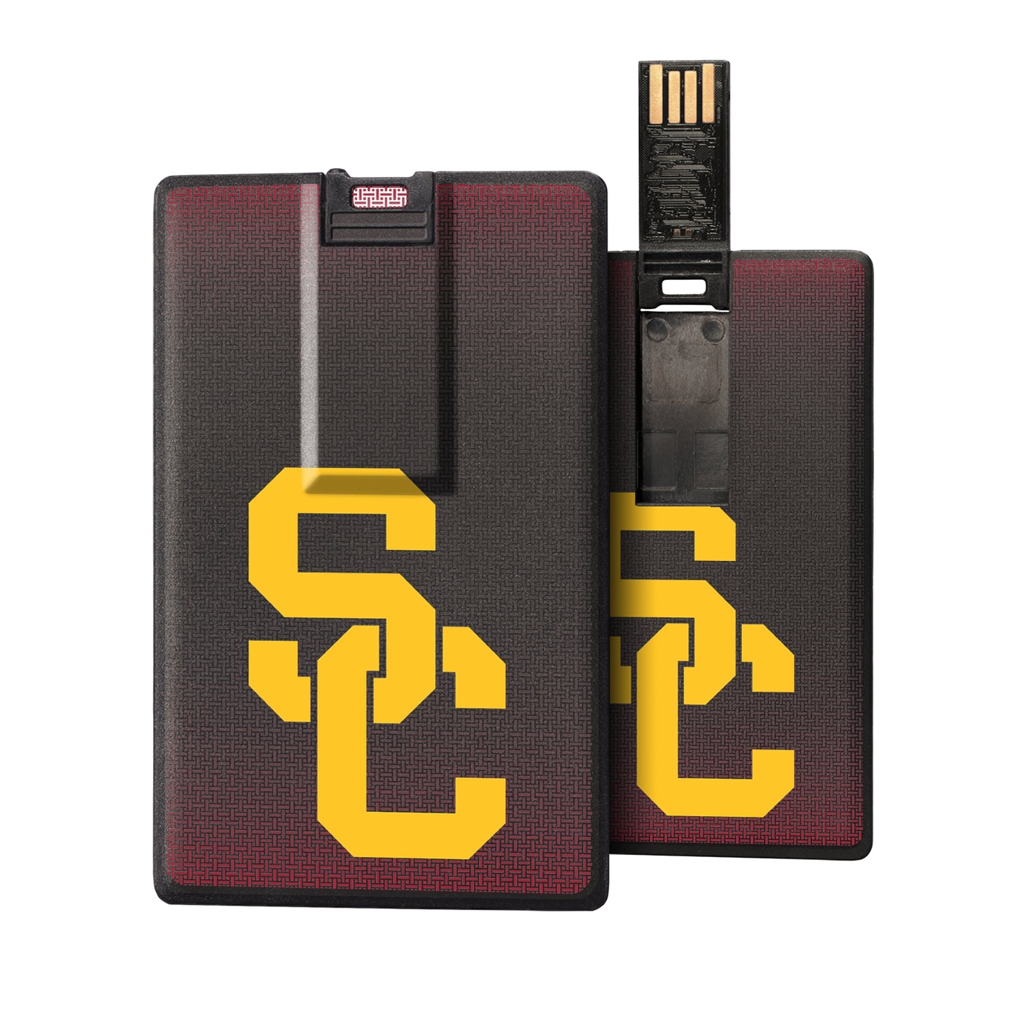 Southern California Trojans Linen Credit Card USB Drive 32GB - Sports Gifts, Sports Memorabilia, Sports Collectibles, Fan Shop
