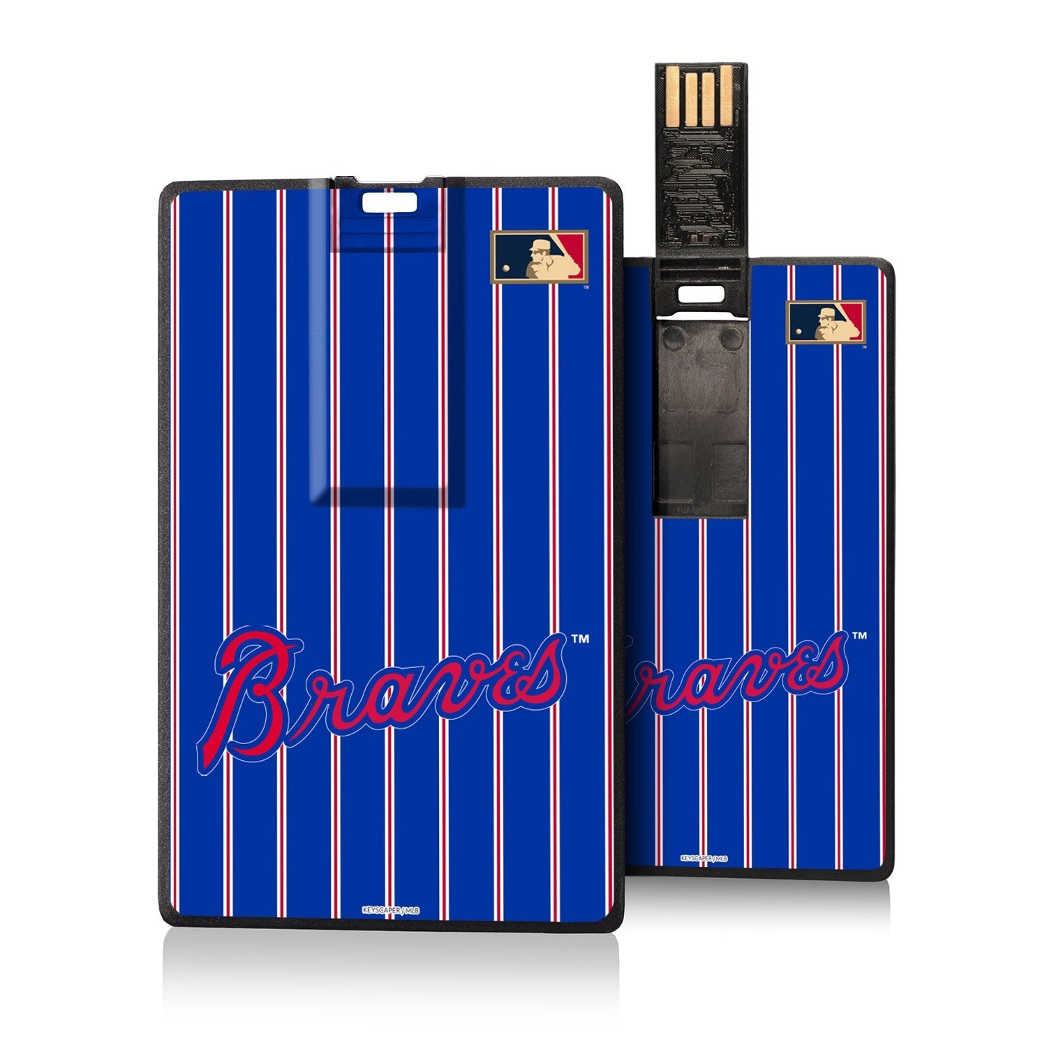 Atlanta Braves Home 2012 - Cooperstown Collection Pinstripe Credit Card USB Drive 32GB - Sports Gifts, Sports Memorabilia, Sports Collectibles, Fan Shop