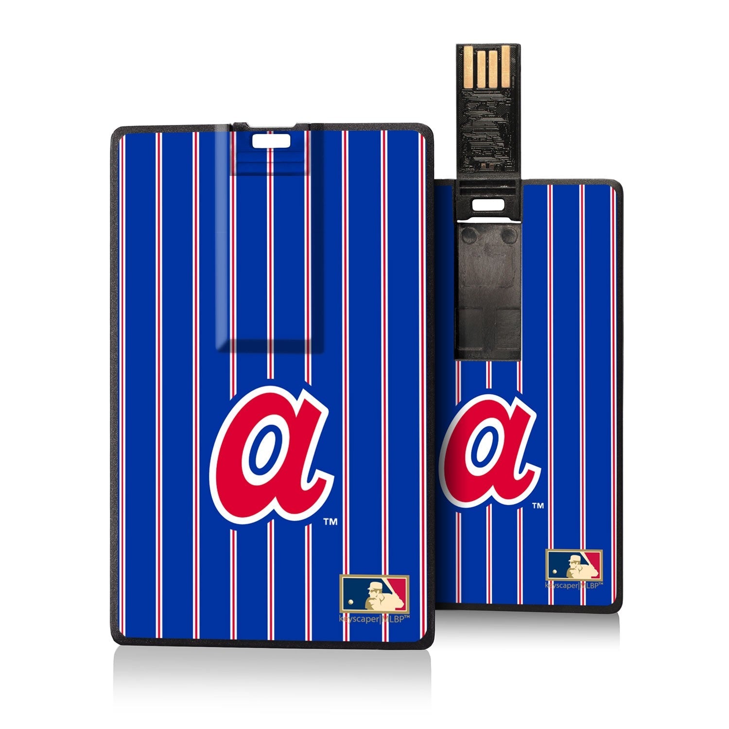 Atlanta Braves 1972-1980 - Cooperstown Collection Pinstripe Credit Card USB Drive 32GB - Sports Gifts, Sports Memorabilia, Sports Collectibles, Fan Shop