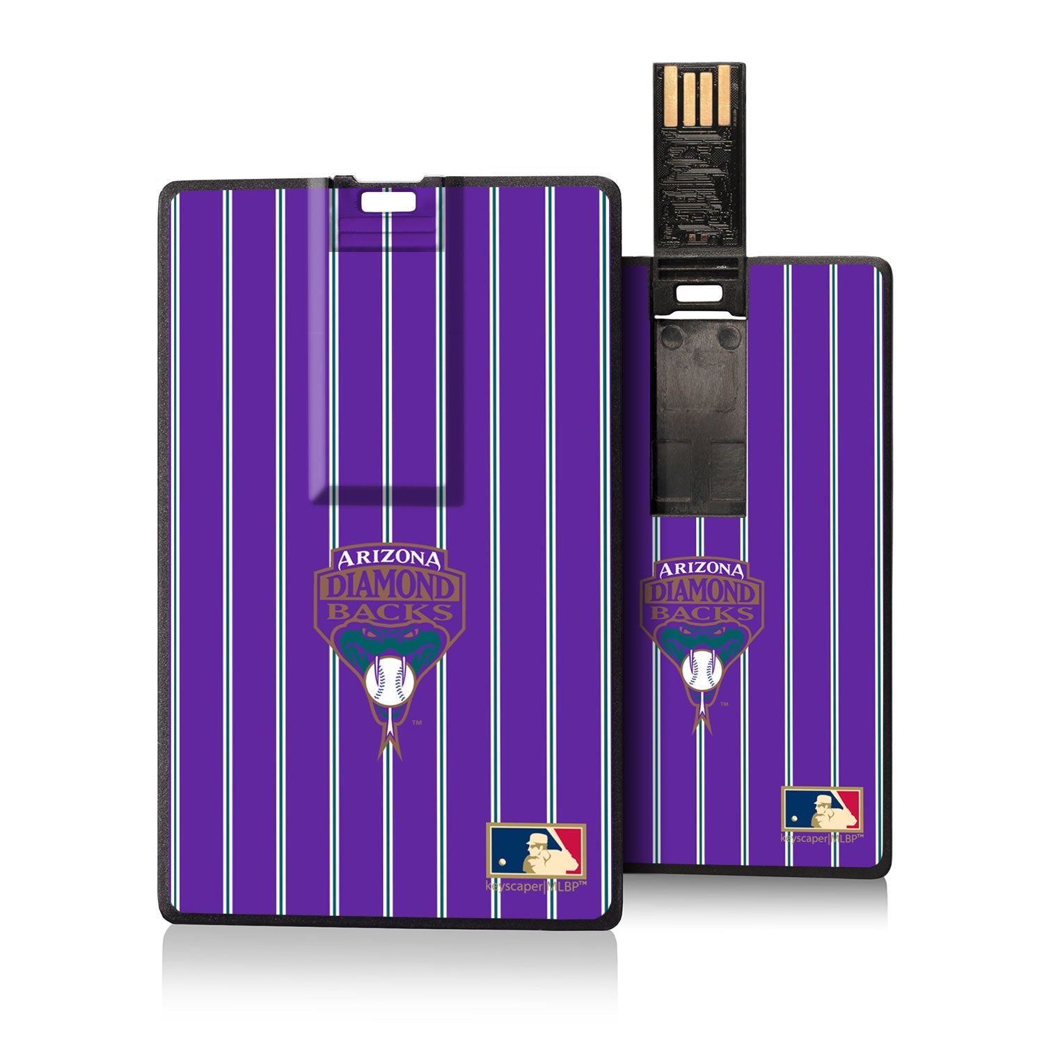 Arizona 1999-2006 - Cooperstown Collection Pinstripe Credit Card USB Drive 16GB - Sports Gifts, Sports Memorabilia, Sports Collectibles, Fan Shop
