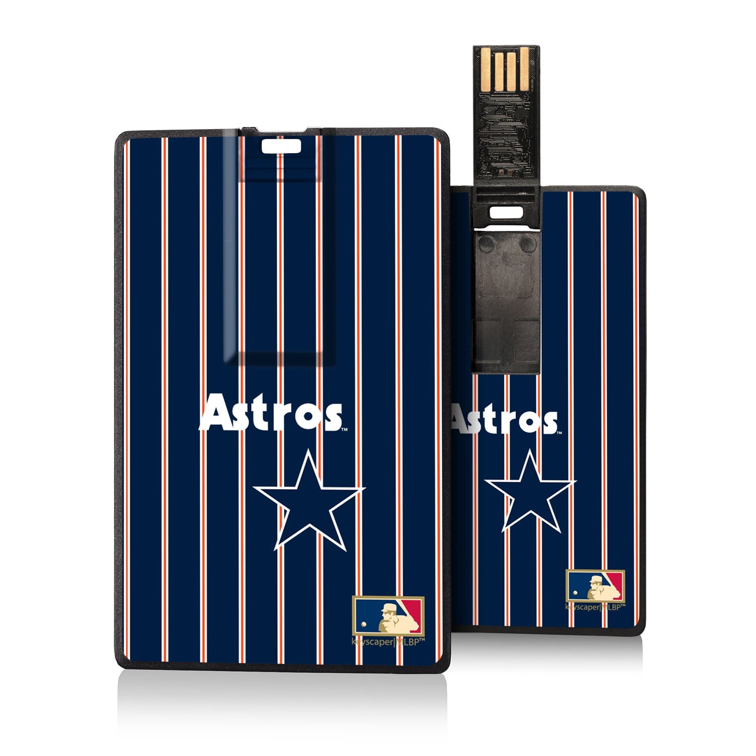 Houston Astros 1975-1981 - Cooperstown Collection Pinstripe Credit Card USB Drive 16GB - Sports Gifts, Sports Memorabilia, Sports Collectibles, Fan Shop