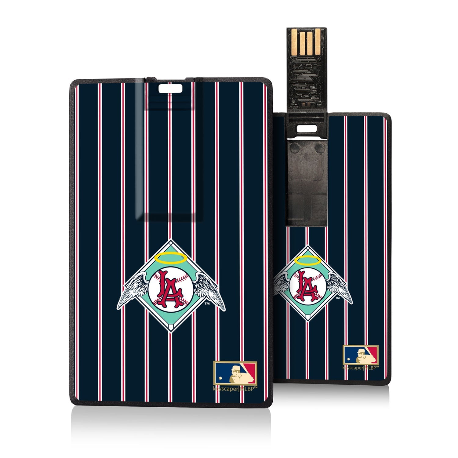 LA Angels 1961-1965 - Cooperstown Collection Pinstripe Credit Card USB Drive 16GB - Sports Gifts, Sports Memorabilia, Sports Collectibles, Fan Shop