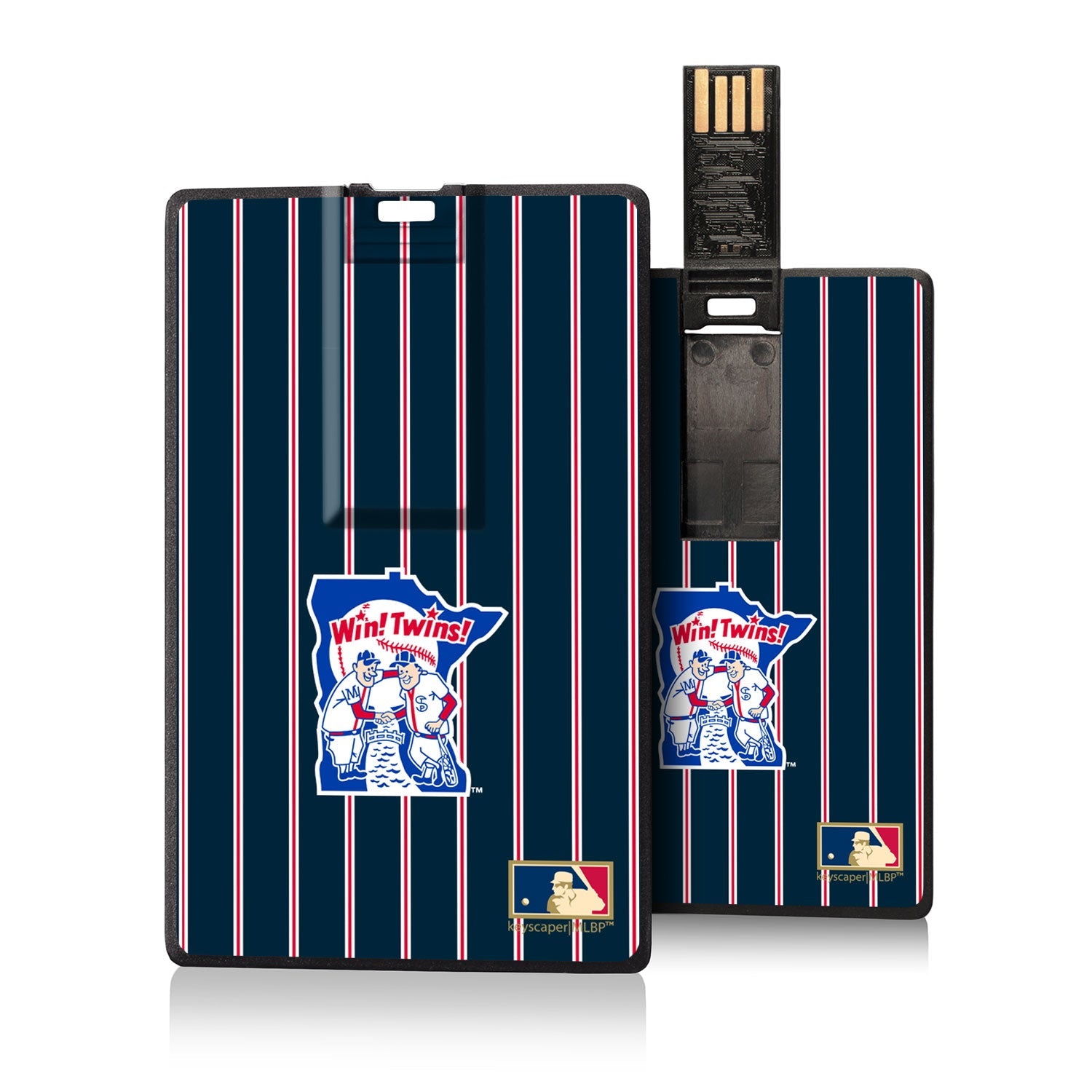 Minnesota Twins 1976-1986 - Cooperstown Collection Pinstripe Credit Card USB Drive 16GB - Sports Gifts, Sports Memorabilia, Sports Collectibles, Fan Shop