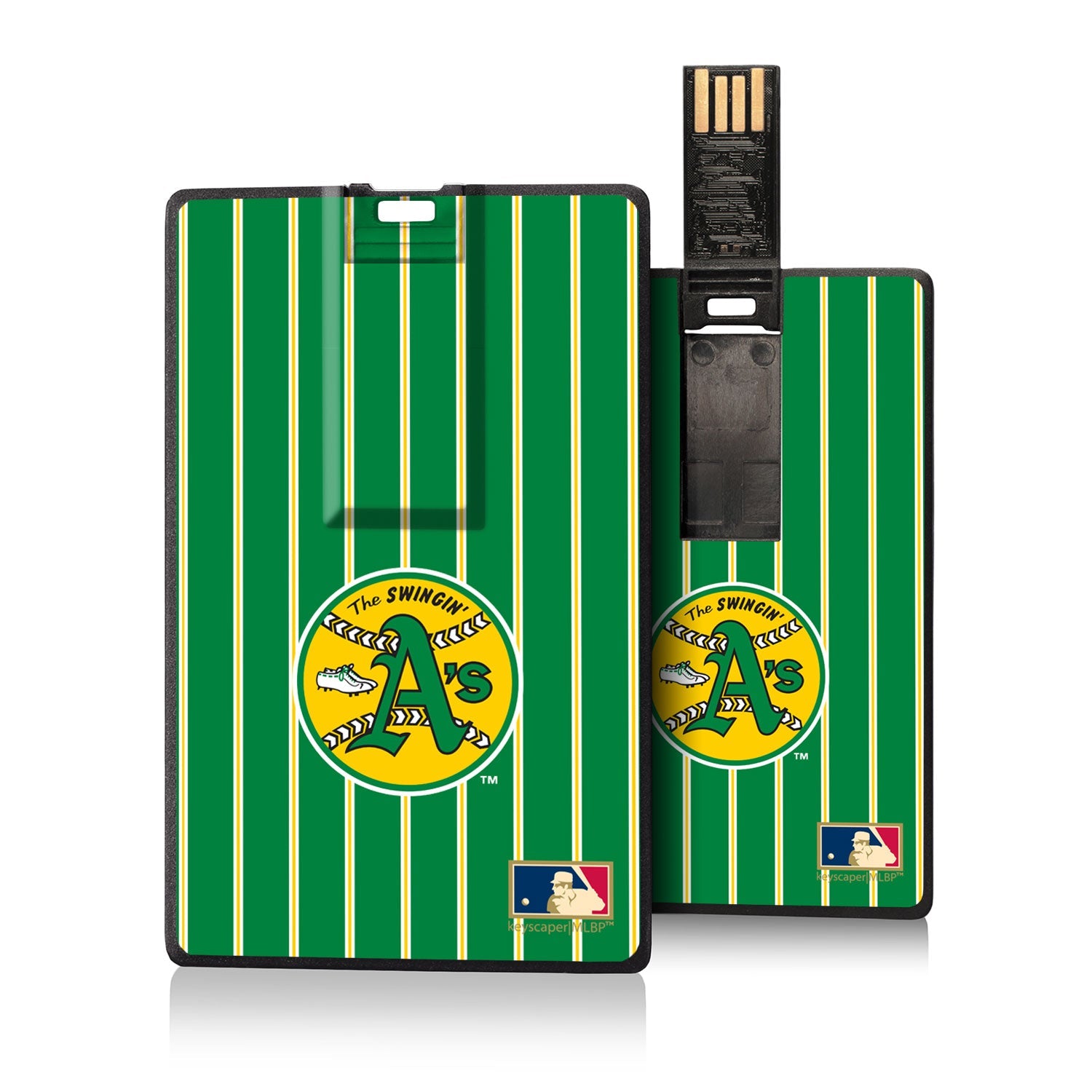 Oakland As 1971-1981 - Cooperstown Collection Pinstripe Credit Card USB Drive 16GB - Sports Gifts, Sports Memorabilia, Sports Collectibles, Fan Shop