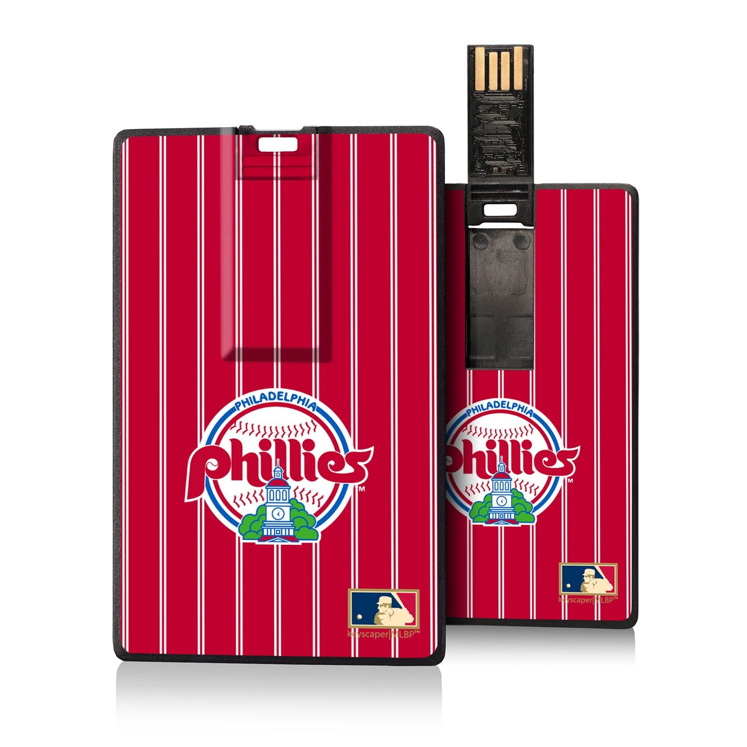 Philadelphia Phillies 1984-1991 - Cooperstown Collection Pinstripe Credit Card USB Drive 16GB - Sports Gifts, Sports Memorabilia, Sports Collectibles, Fan Shop