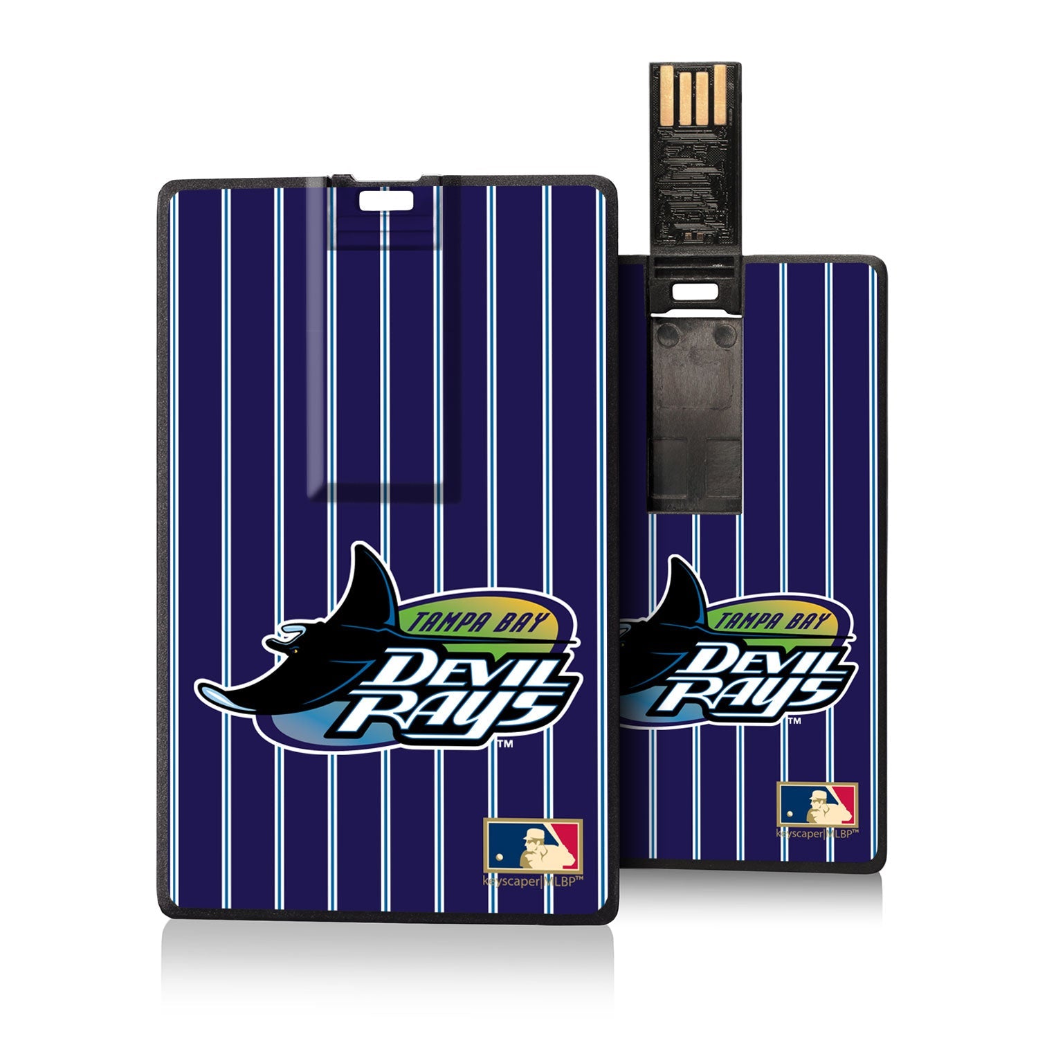 Tampa Bay 1998-2000 - Cooperstown Collection Pinstripe Credit Card USB Drive 16GB - Sports Gifts, Sports Memorabilia, Sports Collectibles, Fan Shop