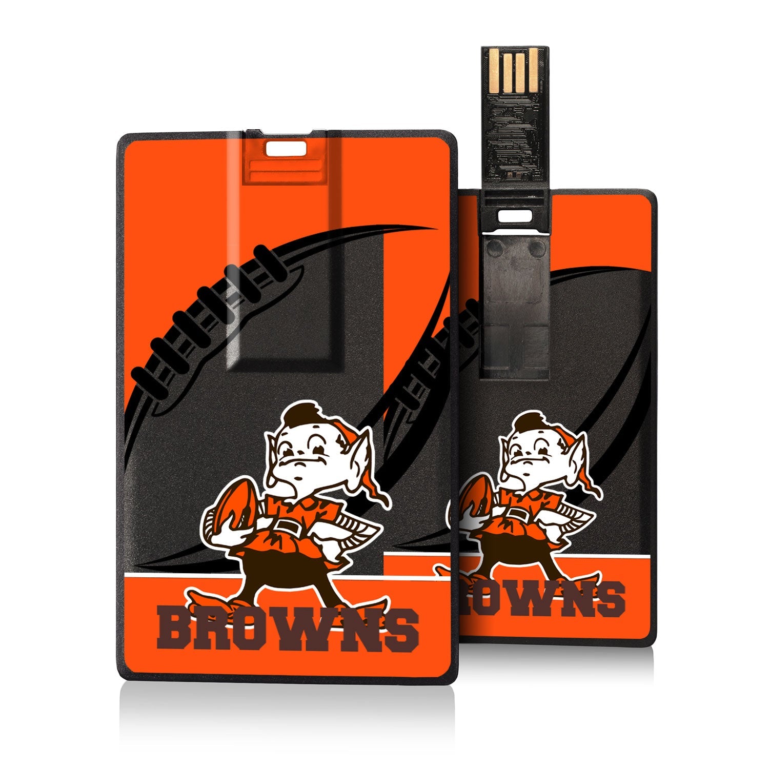 Cleveland Browns Passtime Credit Card USB Drive 32GB - Sports Gifts, Sports Memorabilia, Sports Collectibles, Fan Shop
