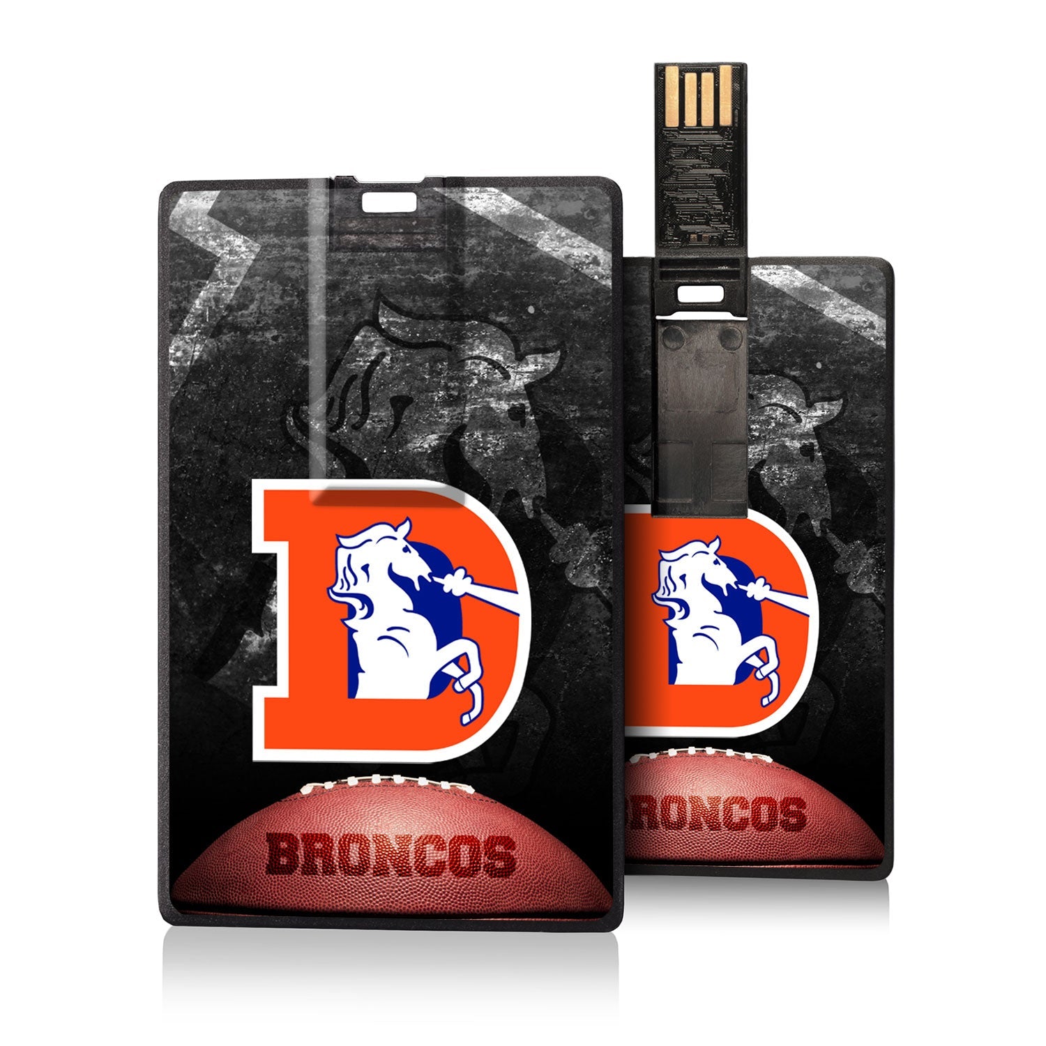 Denver Broncos 1993-1996 Historic Collection Legendary Credit Card USB Drive 32GB - Sports Gifts, Sports Memorabilia, Sports Collectibles, Fan Shop