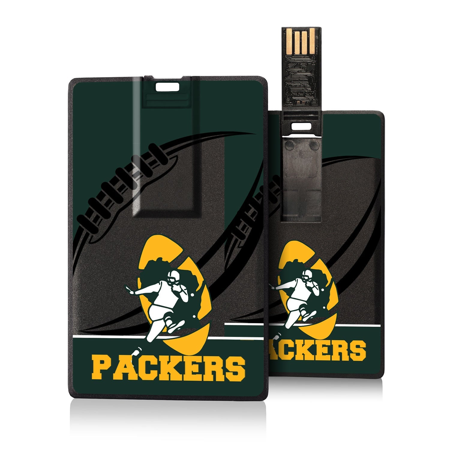 Green Bay Packers Historic Collection Passtime Credit Card USB Drive 32GB - Sports Gifts, Sports Memorabilia, Sports Collectibles, Fan Shop