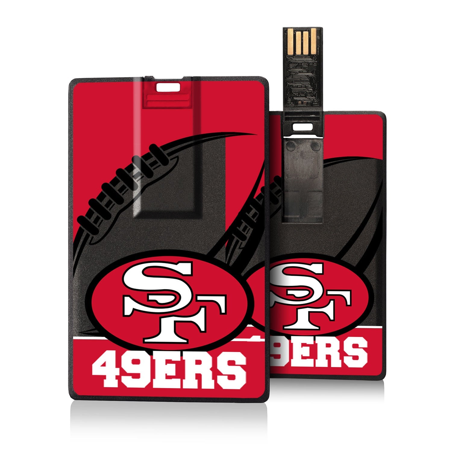 San Francisco 49ers Passtime Credit Card USB Drive 32GB - Sports Gifts, Sports Memorabilia, Sports Collectibles, Fan Shop