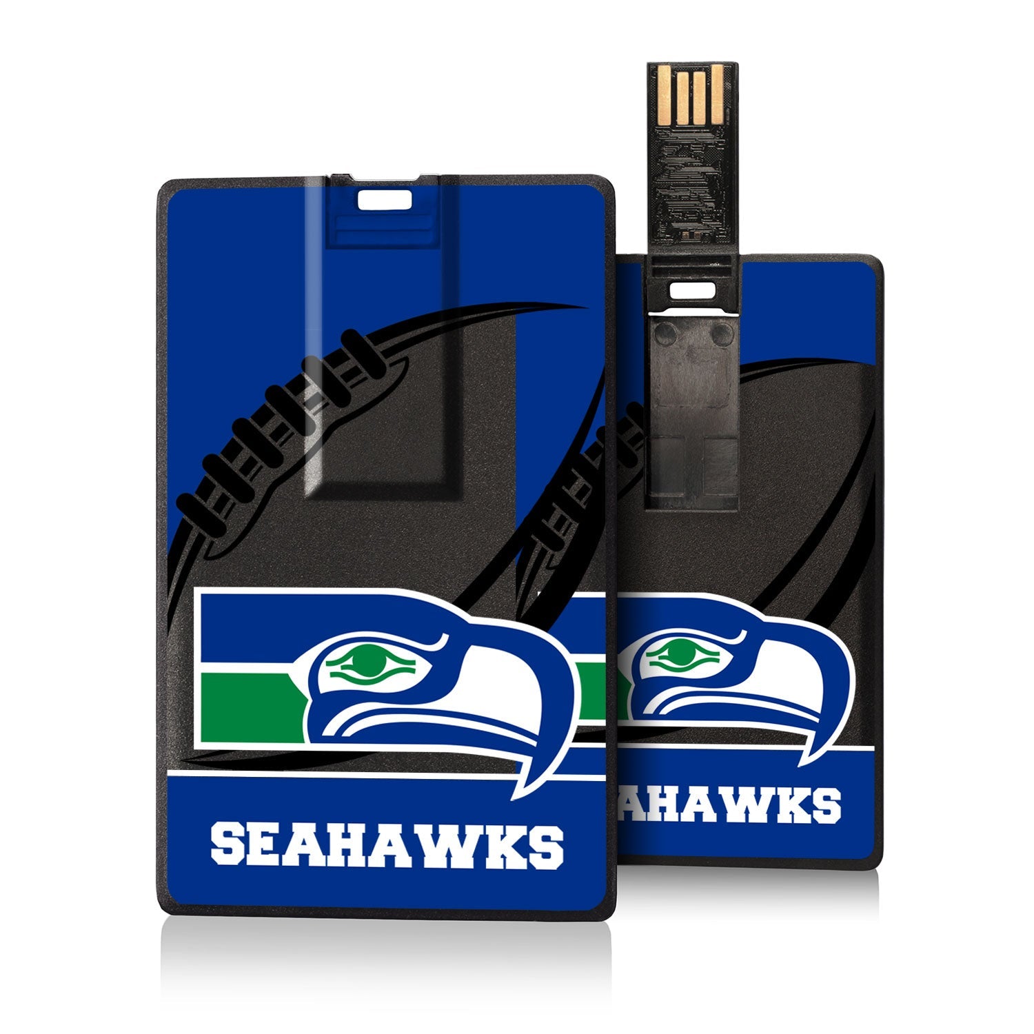 Seattle Seahawks Passtime Credit Card USB Drive 32GB - Sports Gifts, Sports Memorabilia, Sports Collectibles, Fan Shop