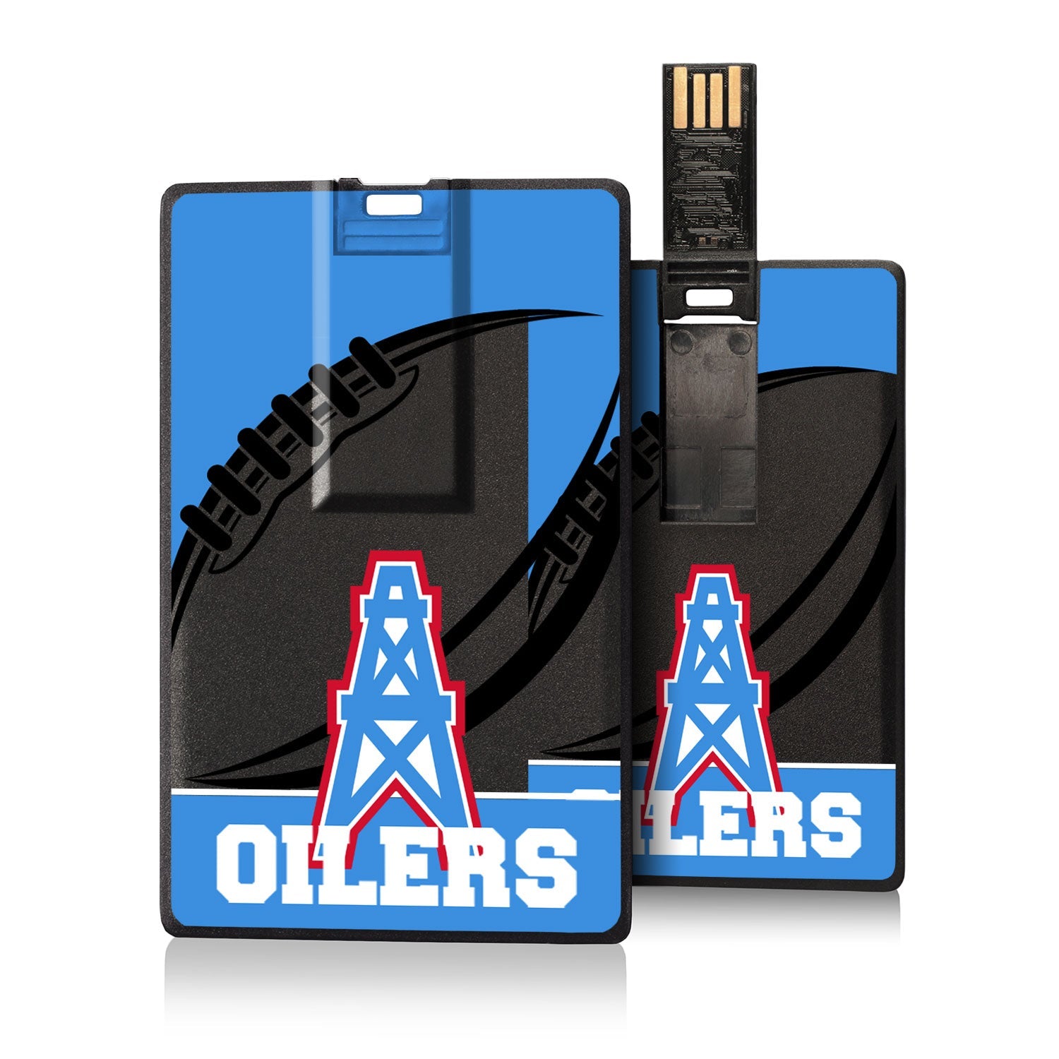 Houston Oilers Passtime Credit Card USB Drive 32GB - Sports Gifts, Sports Memorabilia, Sports Collectibles, Fan Shop