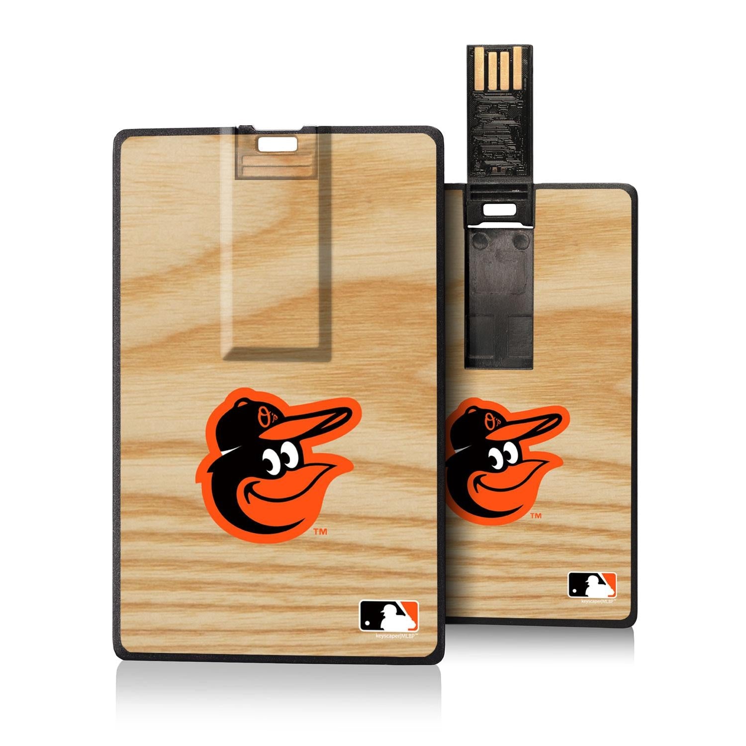 Baltimore Orioles Wood Bat Credit Card USB Drive 32GB - Sports Gifts, Sports Memorabilia, Sports Collectibles, Fan Shop