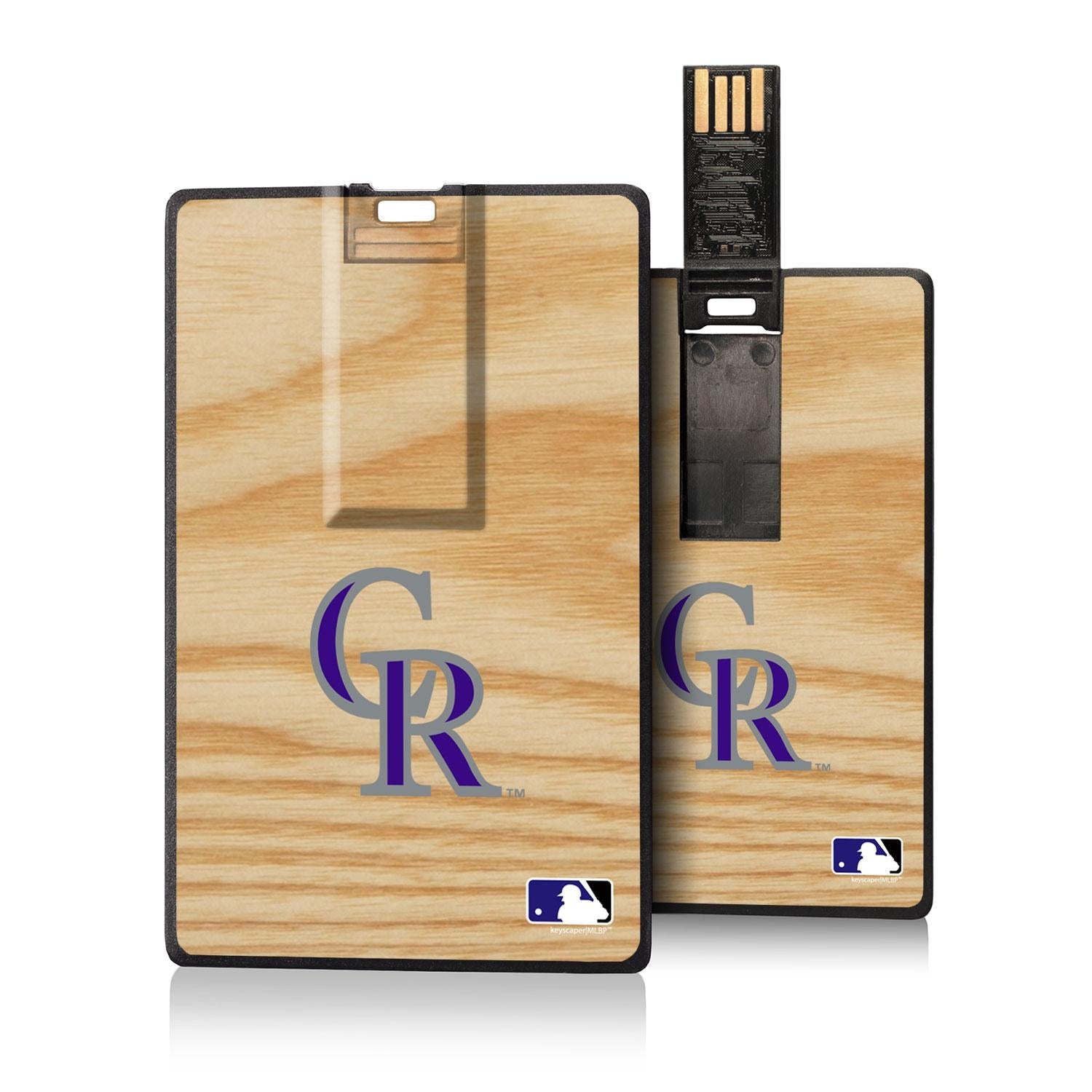 Colorado Rockies Wood Bat Credit Card USB Drive 32GB - Sports Gifts, Sports Memorabilia, Sports Collectibles, Fan Shop