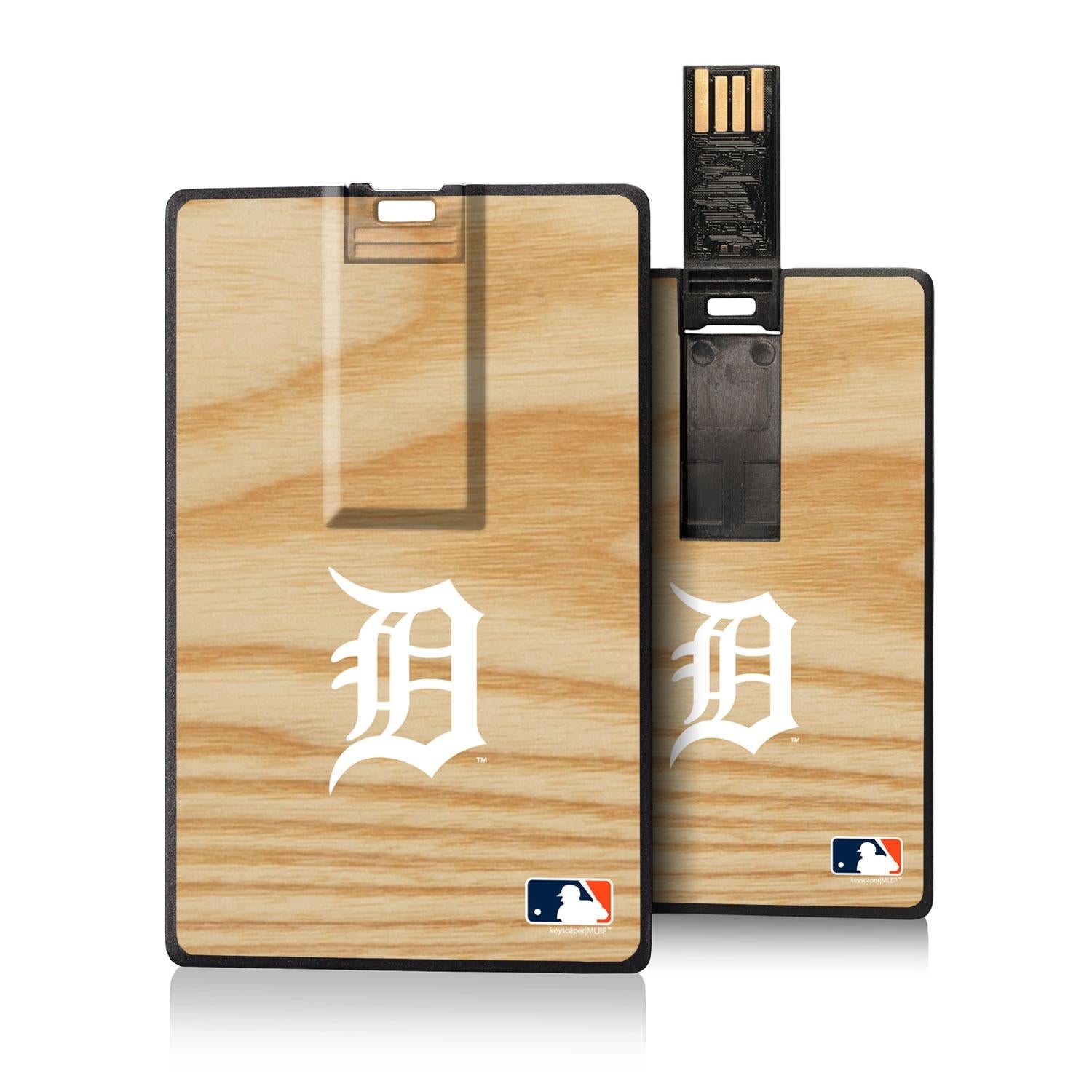 Detroit Tigers Wood Bat Credit Card USB Drive 32GB - Sports Gifts, Sports Memorabilia, Sports Collectibles, Fan Shop