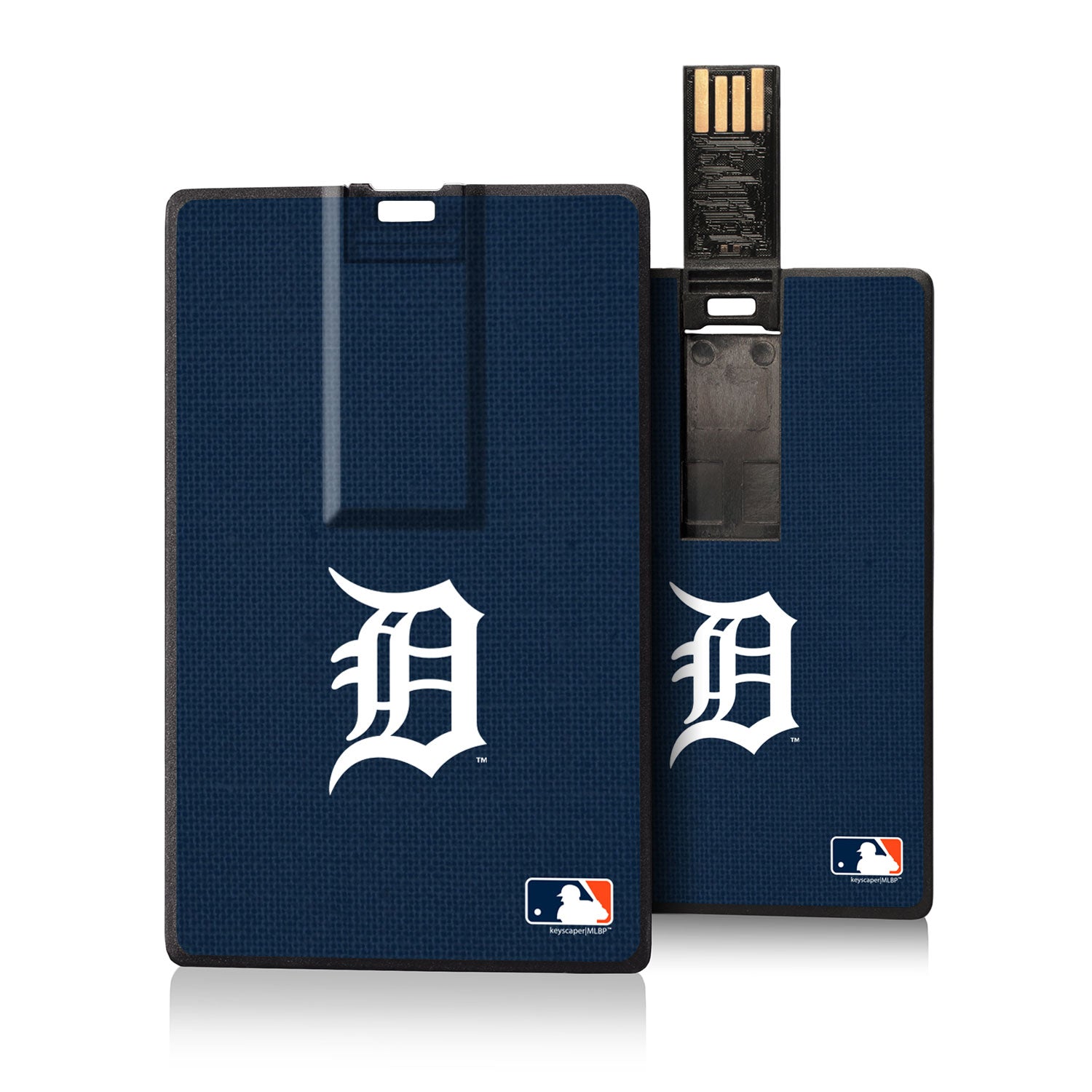 Detroit Tigers Tigers Solid Credit Card USB Drive 16GB - Sports Gifts, Sports Memorabilia, Sports Collectibles, Fan Shop