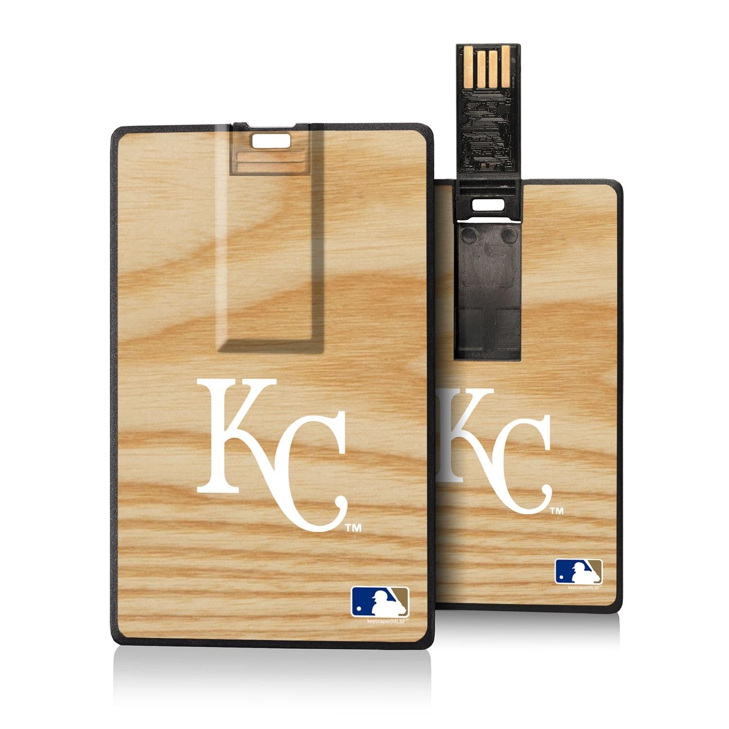 Kansas City Royals Wood Bat Credit Card USB Drive 32GB - Sports Gifts, Sports Memorabilia, Sports Collectibles, Fan Shop
