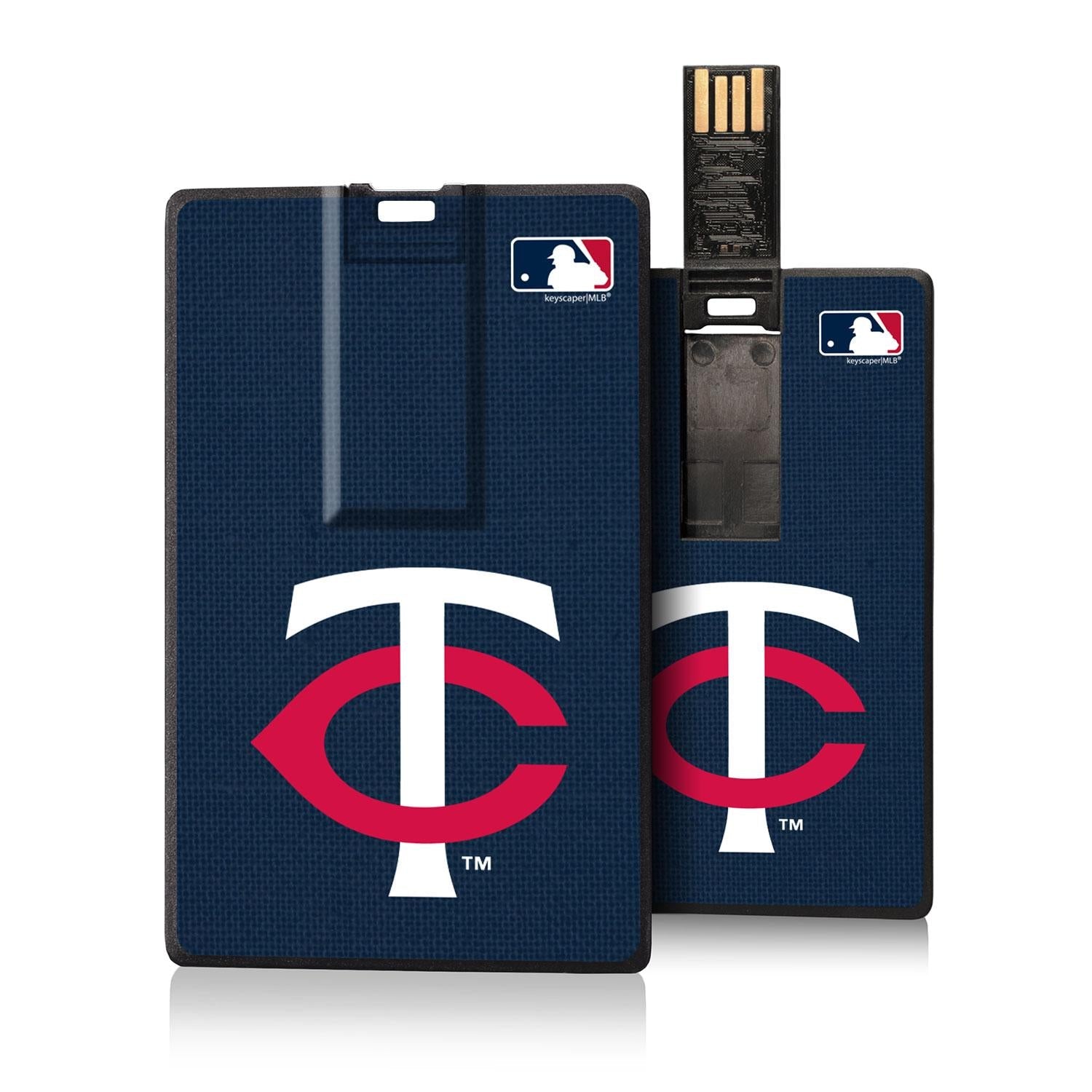 Minnesota Twins Twins Solid Credit Card USB Drive 16GB - Sports Gifts, Sports Memorabilia, Sports Collectibles, Fan Shop