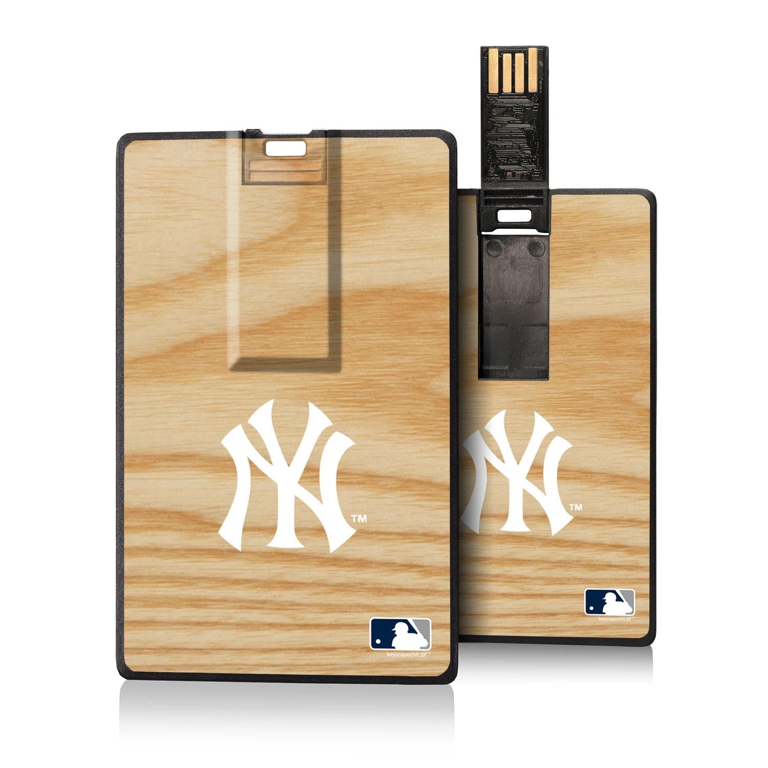 New York Yankees Wood Bat Credit Card USB Drive 32GB - Sports Gifts, Sports Memorabilia, Sports Collectibles, Fan Shop