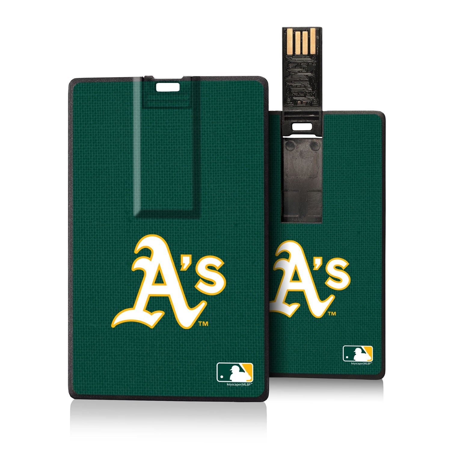 Oakland Athletics Athletics Solid Credit Card USB Drive 16GB - Sports Gifts, Sports Memorabilia, Sports Collectibles, Fan Shop