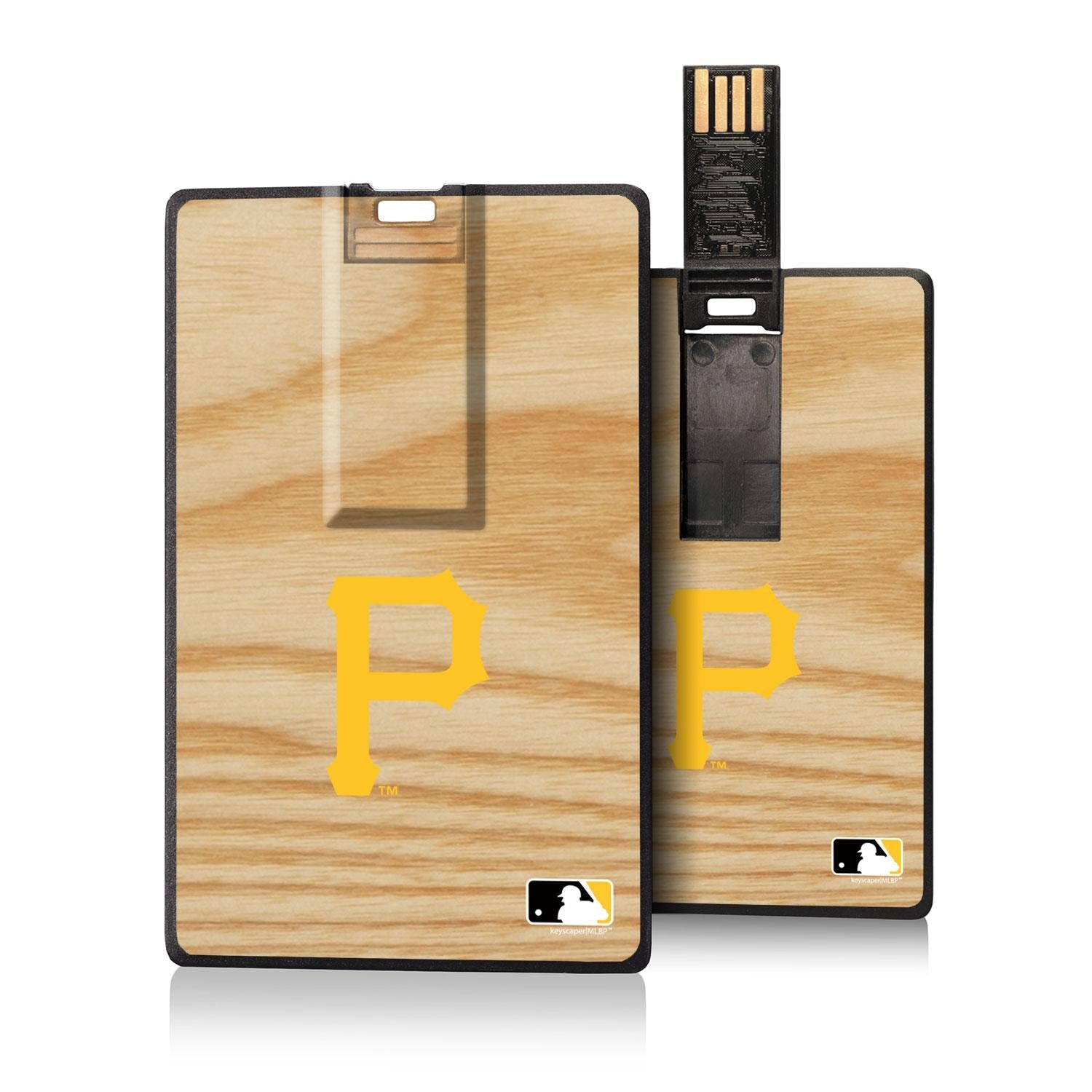Pittsburgh Pirates Wood Bat Credit Card USB Drive 32GB - Sports Gifts, Sports Memorabilia, Sports Collectibles, Fan Shop