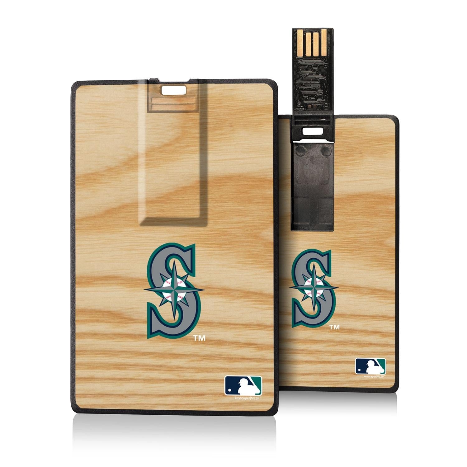Seattle Mariners Wood Bat Credit Card USB Drive 32GB - Sports Gifts, Sports Memorabilia, Sports Collectibles, Fan Shop