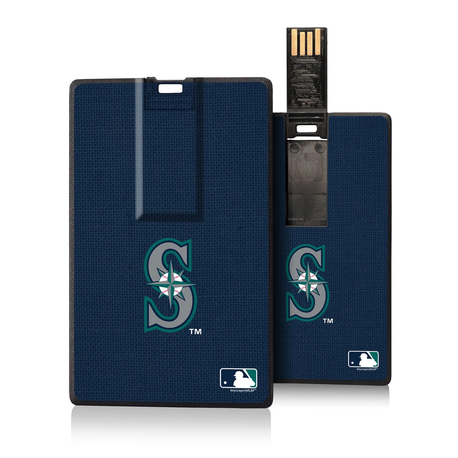 Seattle Mariners Mariners Solid Credit Card USB Drive 16GB - Sports Gifts, Sports Memorabilia, Sports Collectibles, Fan Shop
