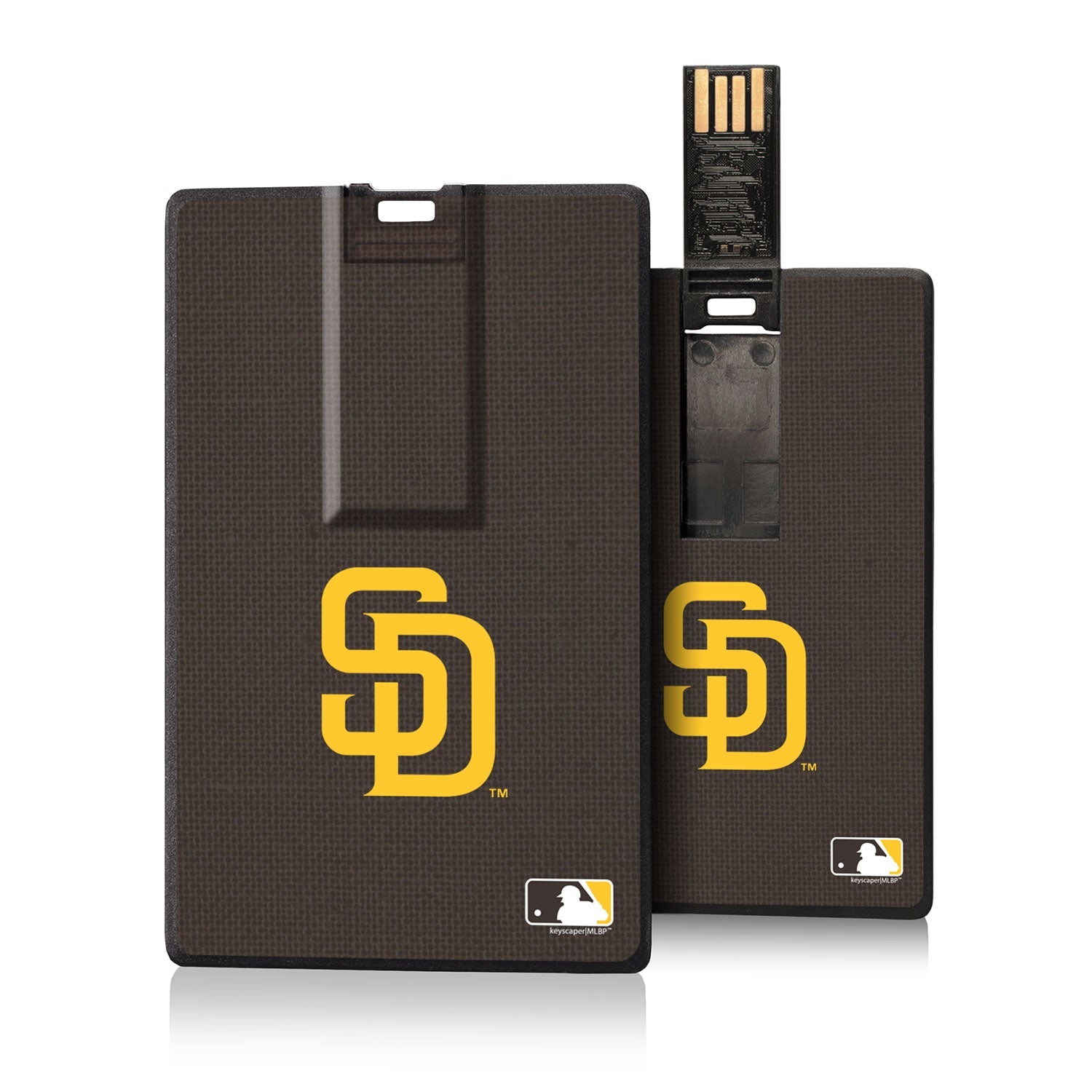 San Diego Padres Solid Credit Card USB Drive 16GB - Sports Gifts, Sports Memorabilia, Sports Collectibles, Fan Shop