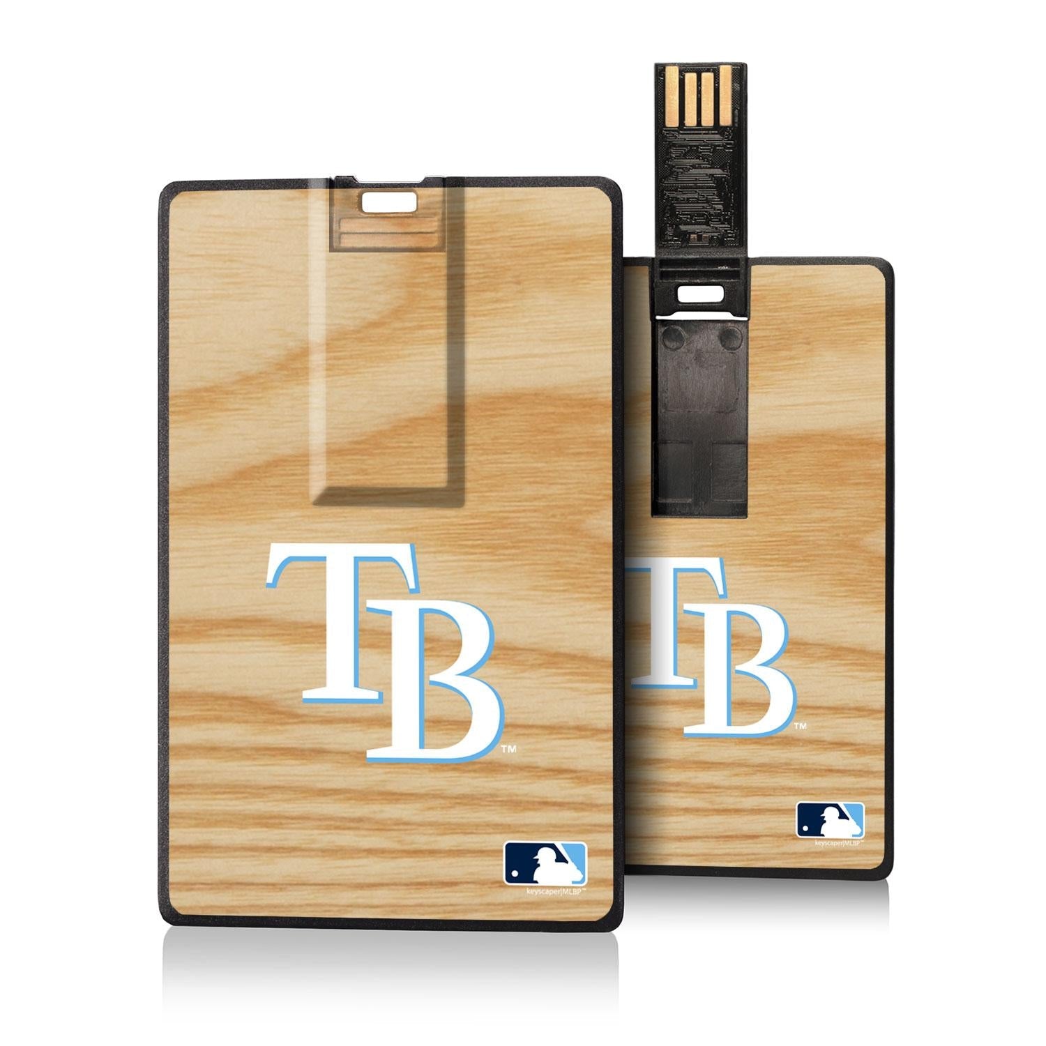 Tampa Bay Rays Wood Bat Credit Card USB Drive 32GB - Sports Gifts, Sports Memorabilia, Sports Collectibles, Fan Shop
