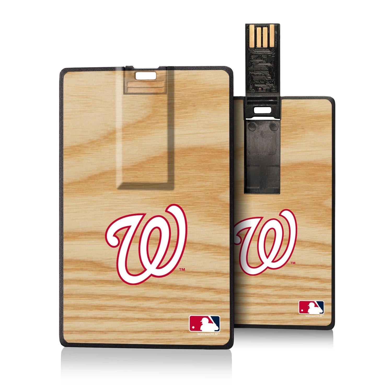 Washington Nationals Wood Bat Credit Card USB Drive 32GB - Sports Gifts, Sports Memorabilia, Sports Collectibles, Fan Shop