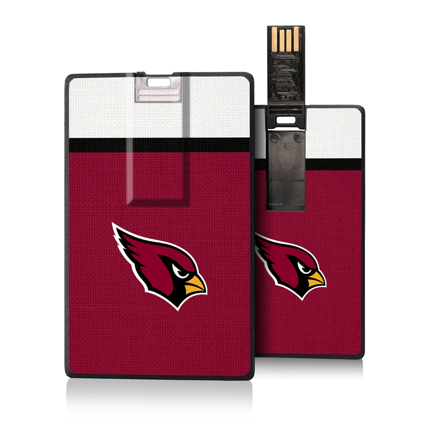 Arizona Cardinals Stripe Credit Card USB Drive 16GB - Sports Gifts, Sports Memorabilia, Sports Collectibles, Fan Shop