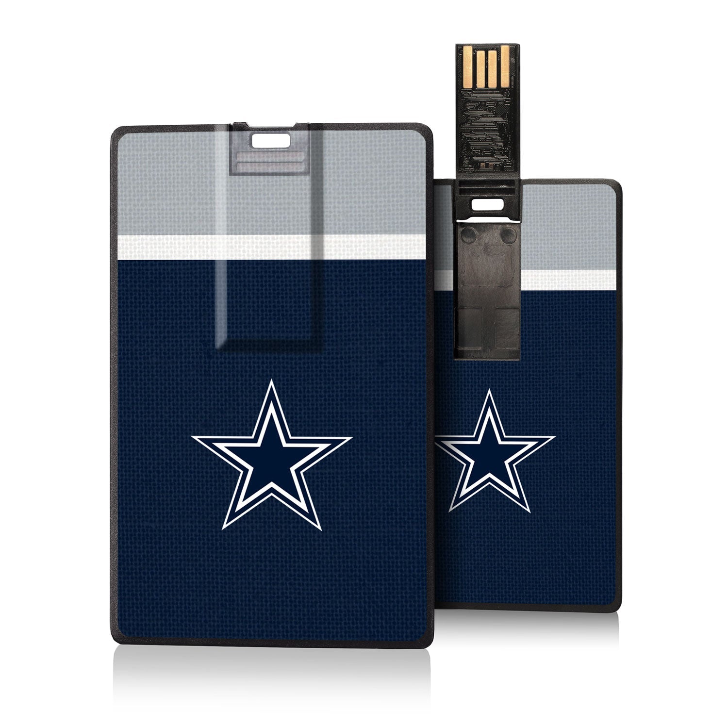 Dallas Cowboys Stripe Credit Card USB Drive 16GB - Sports Gifts, Sports Memorabilia, Sports Collectibles, Fan Shop