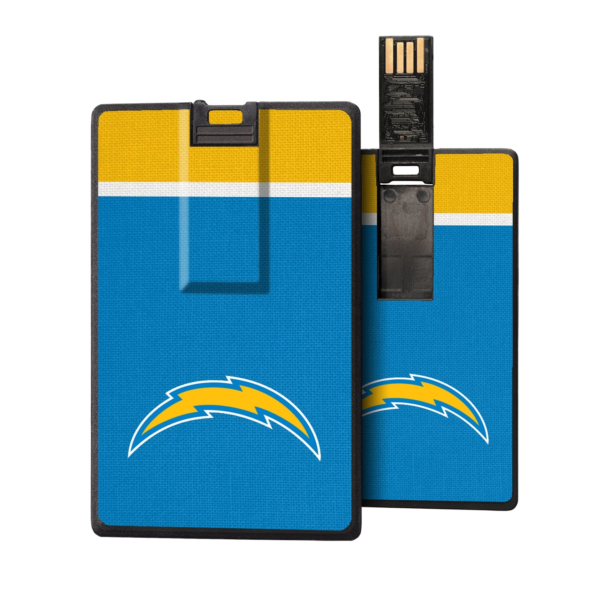 Los Angeles Chargers Stripe Credit Card USB Drive 32GB - Sports Gifts, Sports Memorabilia, Sports Collectibles, Fan Shop