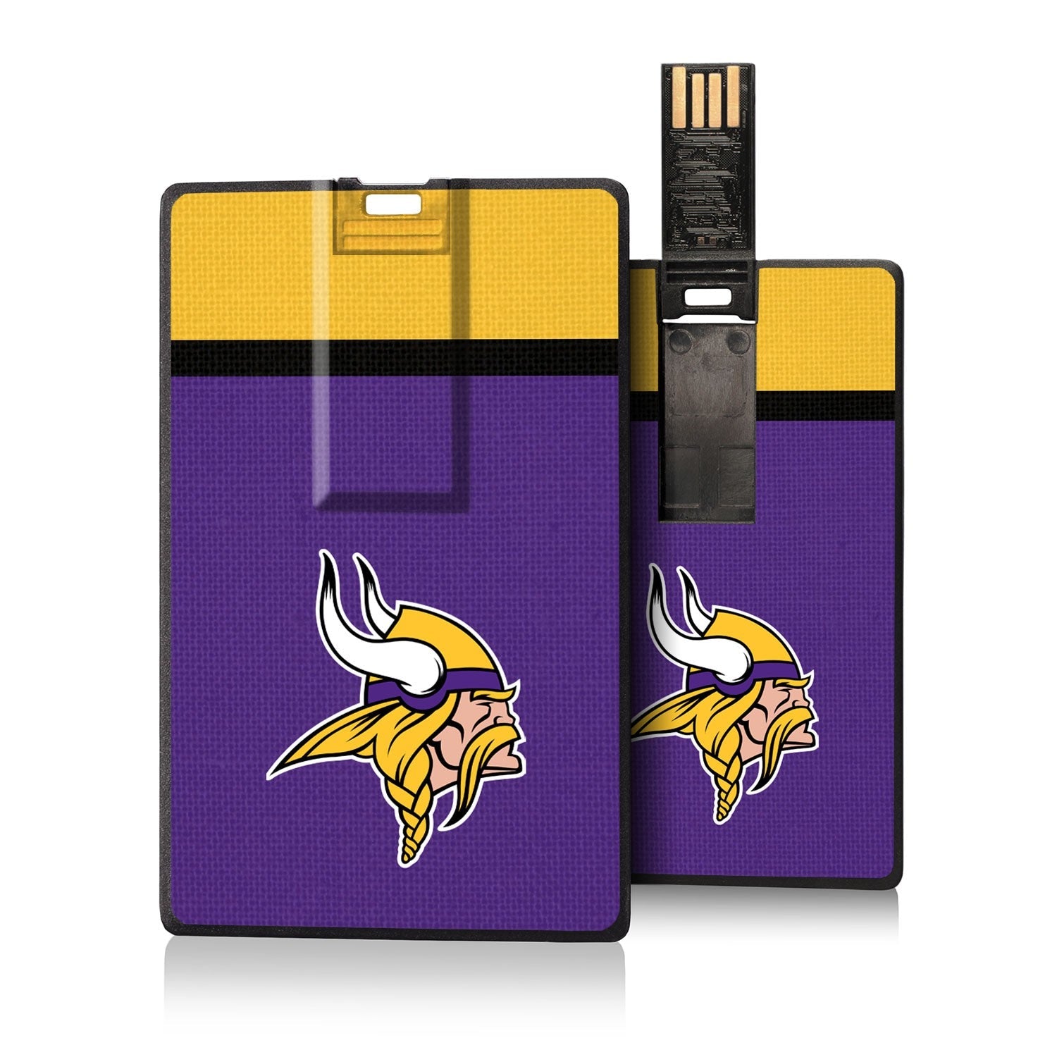 Minnesota Vikings Stripe Credit Card USB Drive 16GB - Sports Gifts, Sports Memorabilia, Sports Collectibles, Fan Shop