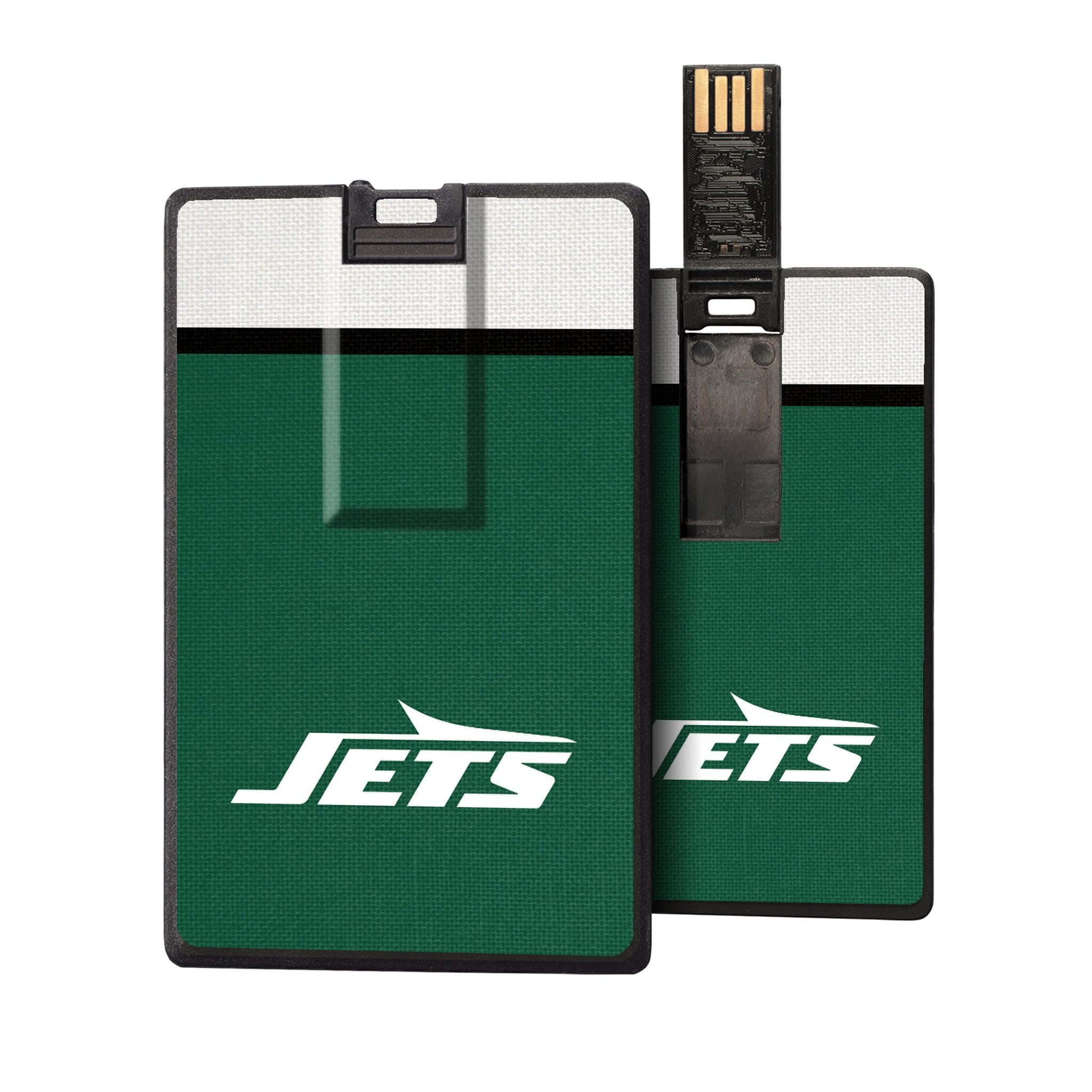 New York Jets Stripe Credit Card USB Drive 32GB - Sports Gifts, Sports Memorabilia, Sports Collectibles, Fan Shop