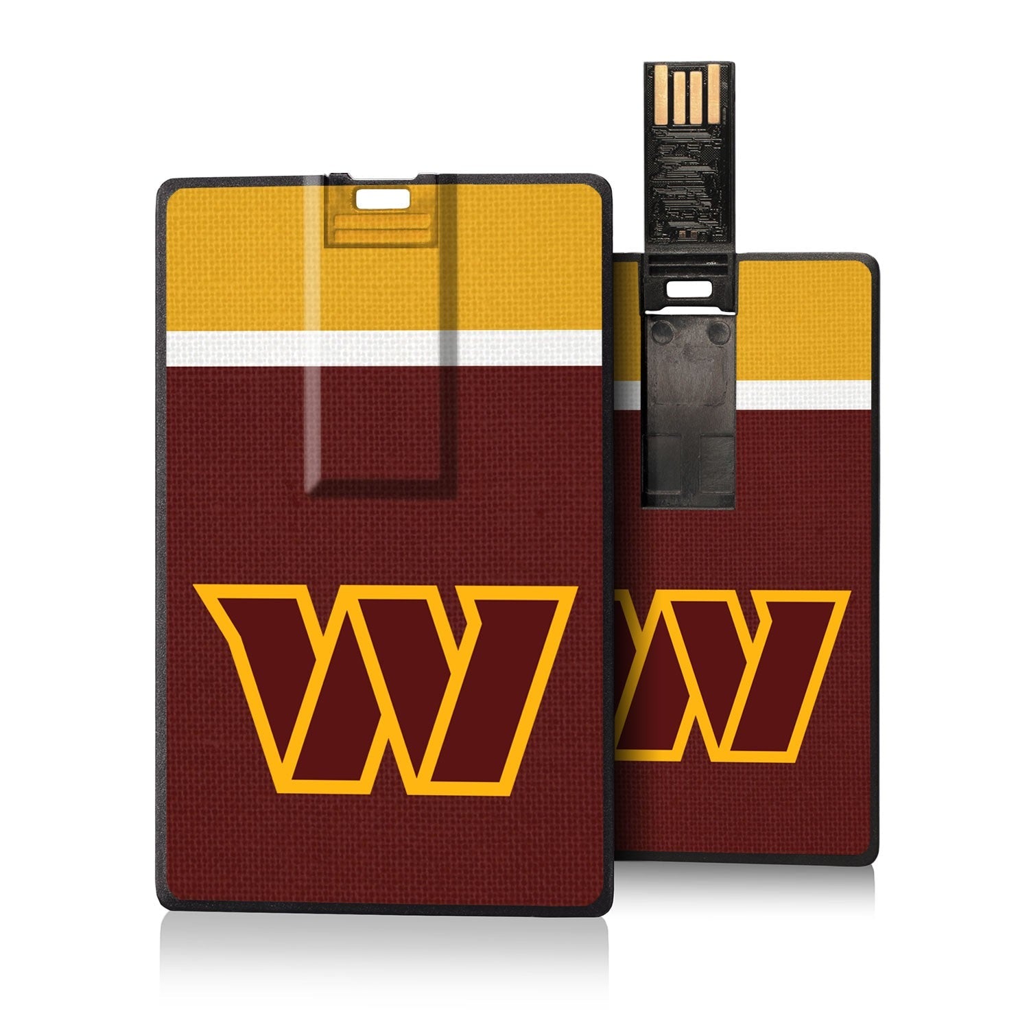 Washington Commanders Stripe Credit Card USB Drive 32GB - Sports Gifts, Sports Memorabilia, Sports Collectibles, Fan Shop