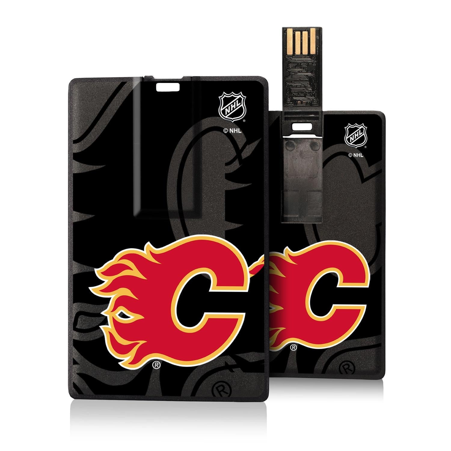 Calgary Flames Tilt Credit Card USB Drive 32GB - Sports Gifts, Sports Memorabilia, Sports Collectibles, Fan Shop