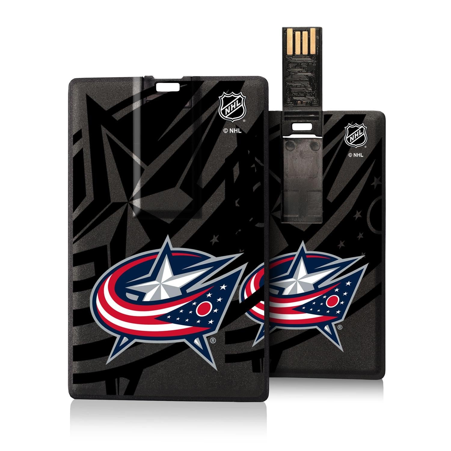 Columbus Blue Jackets Tilt Credit Card USB Drive 32GB - Sports Gifts, Sports Memorabilia, Sports Collectibles, Fan Shop