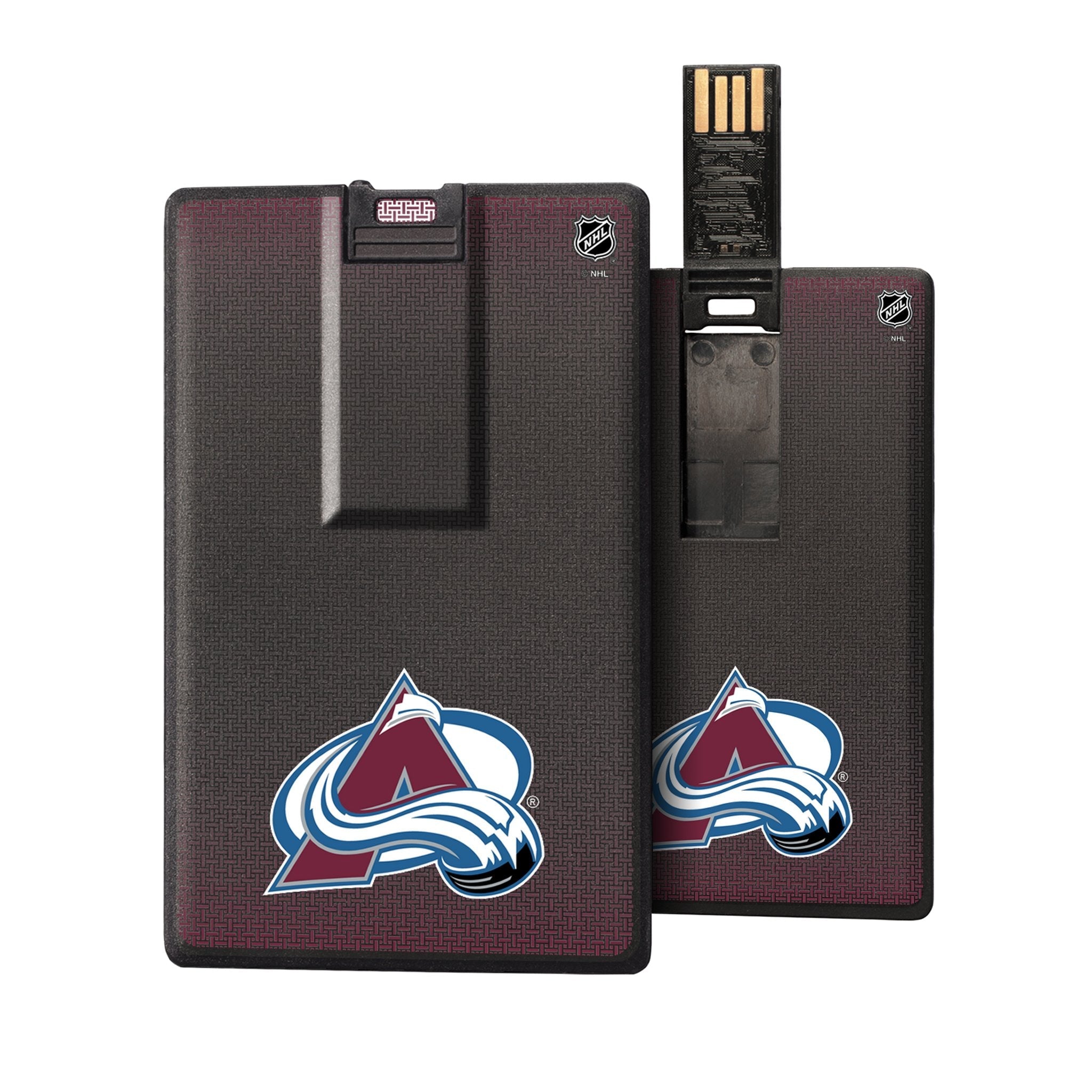 Colorado Avalanche Linen Credit Card USB Drive 32GB - Sports Gifts, Sports Memorabilia, Sports Collectibles, Fan Shop