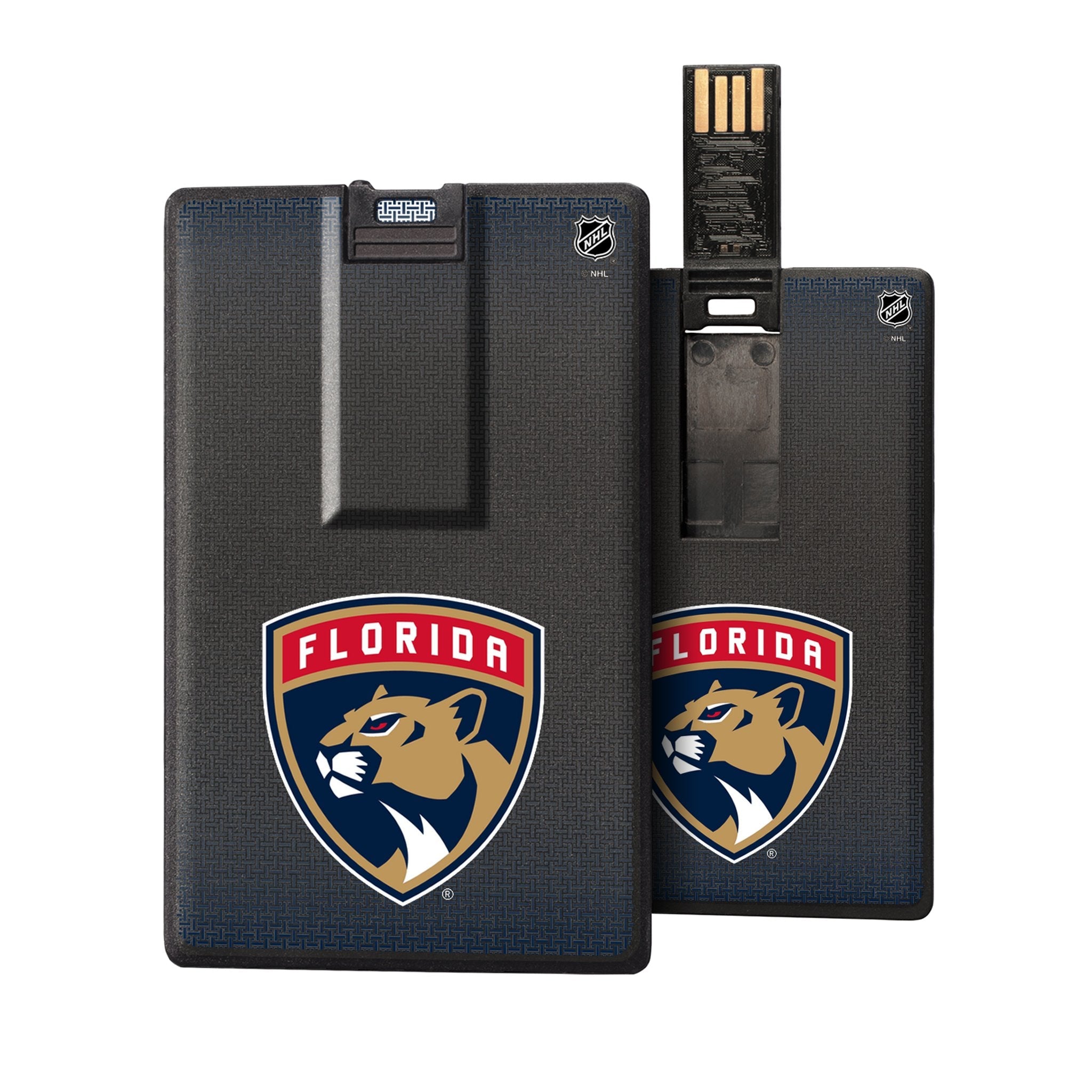 Florida Panthers Linen Credit Card USB Drive 32GB - Sports Gifts, Sports Memorabilia, Sports Collectibles, Fan Shop