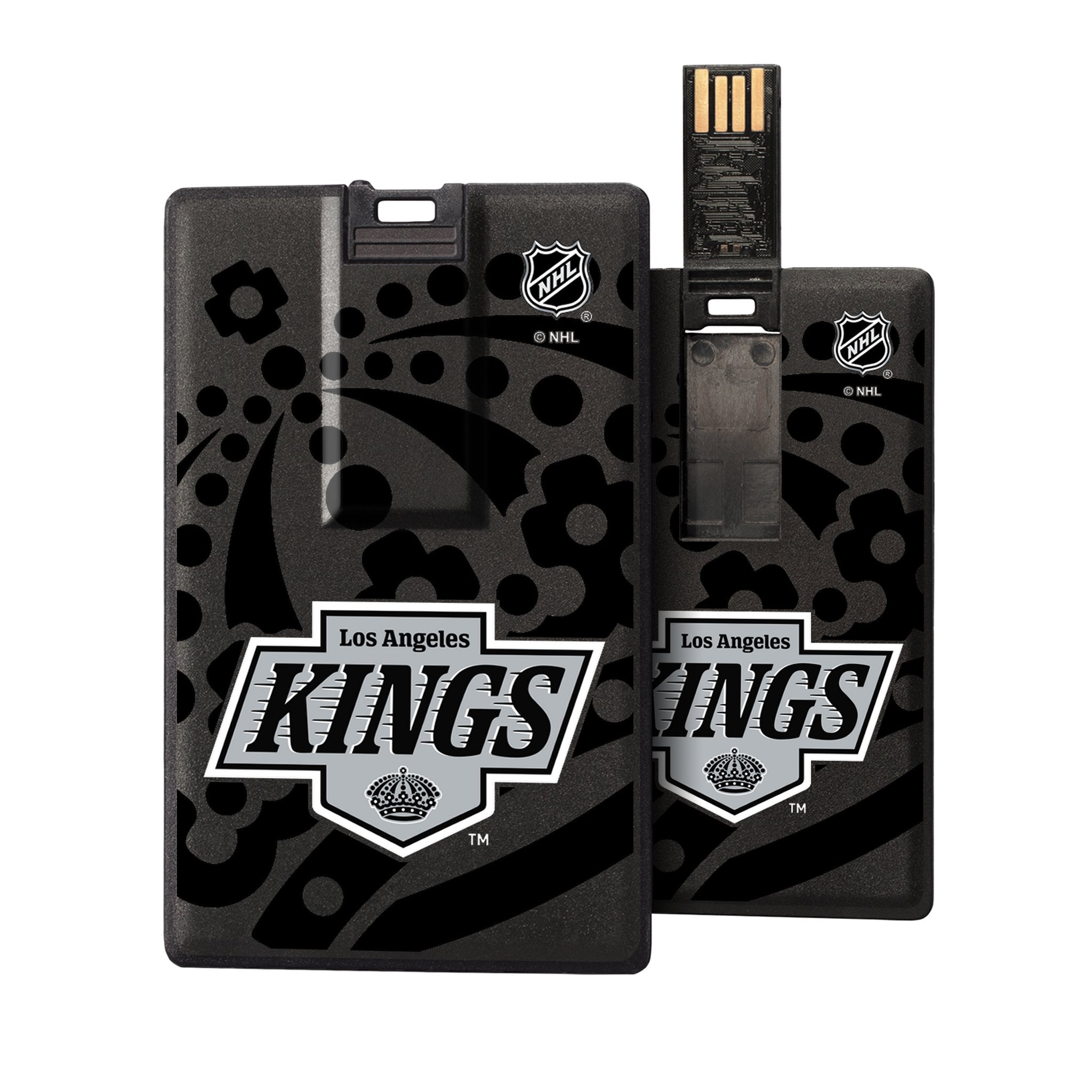LA Kings Monocolor Tilt Credit Card USB Drive 32GB - Sports Gifts, Sports Memorabilia, Sports Collectibles, Fan Shop