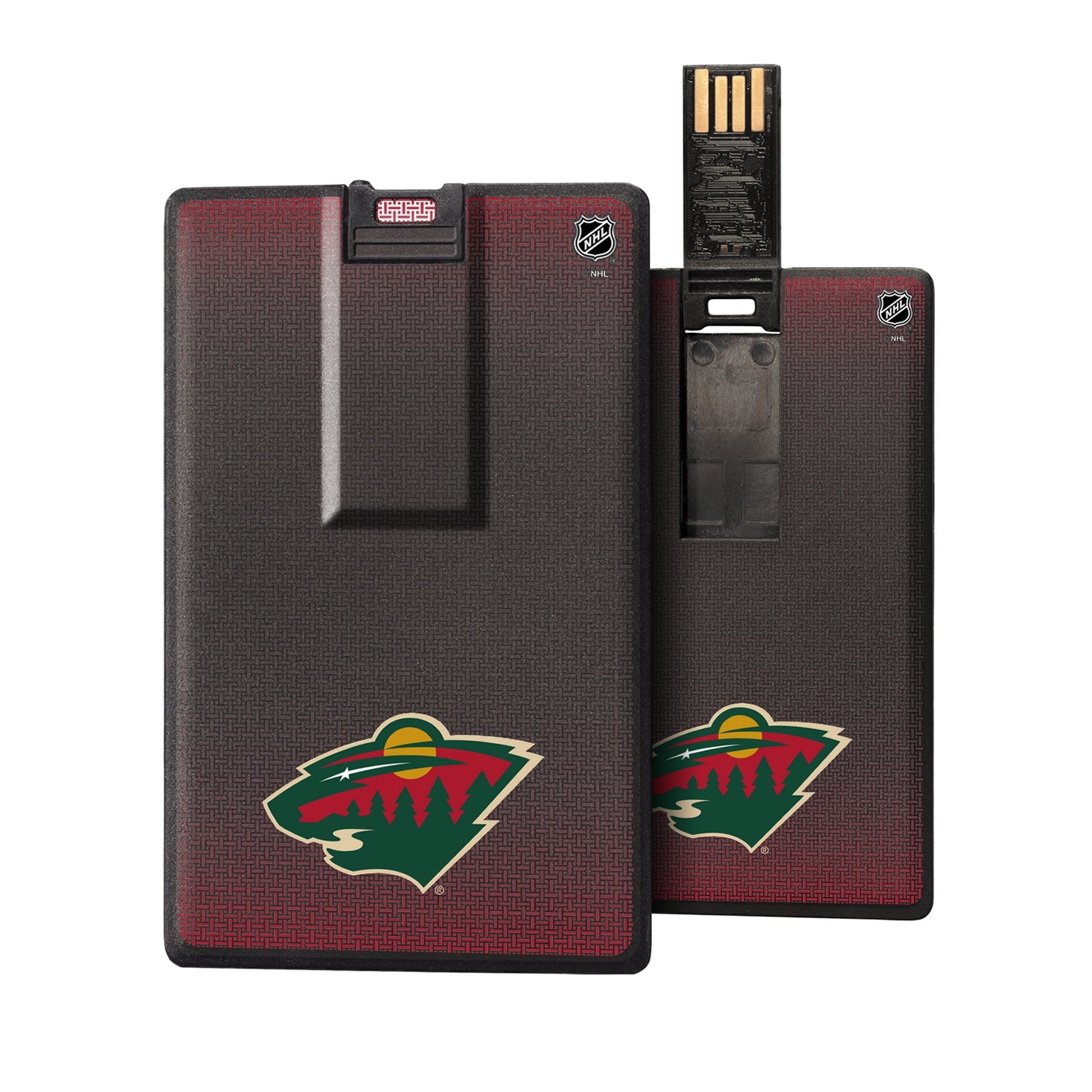 Minnesota Wild Linen Credit Card USB Drive 32GB - Sports Gifts, Sports Memorabilia, Sports Collectibles, Fan Shop
