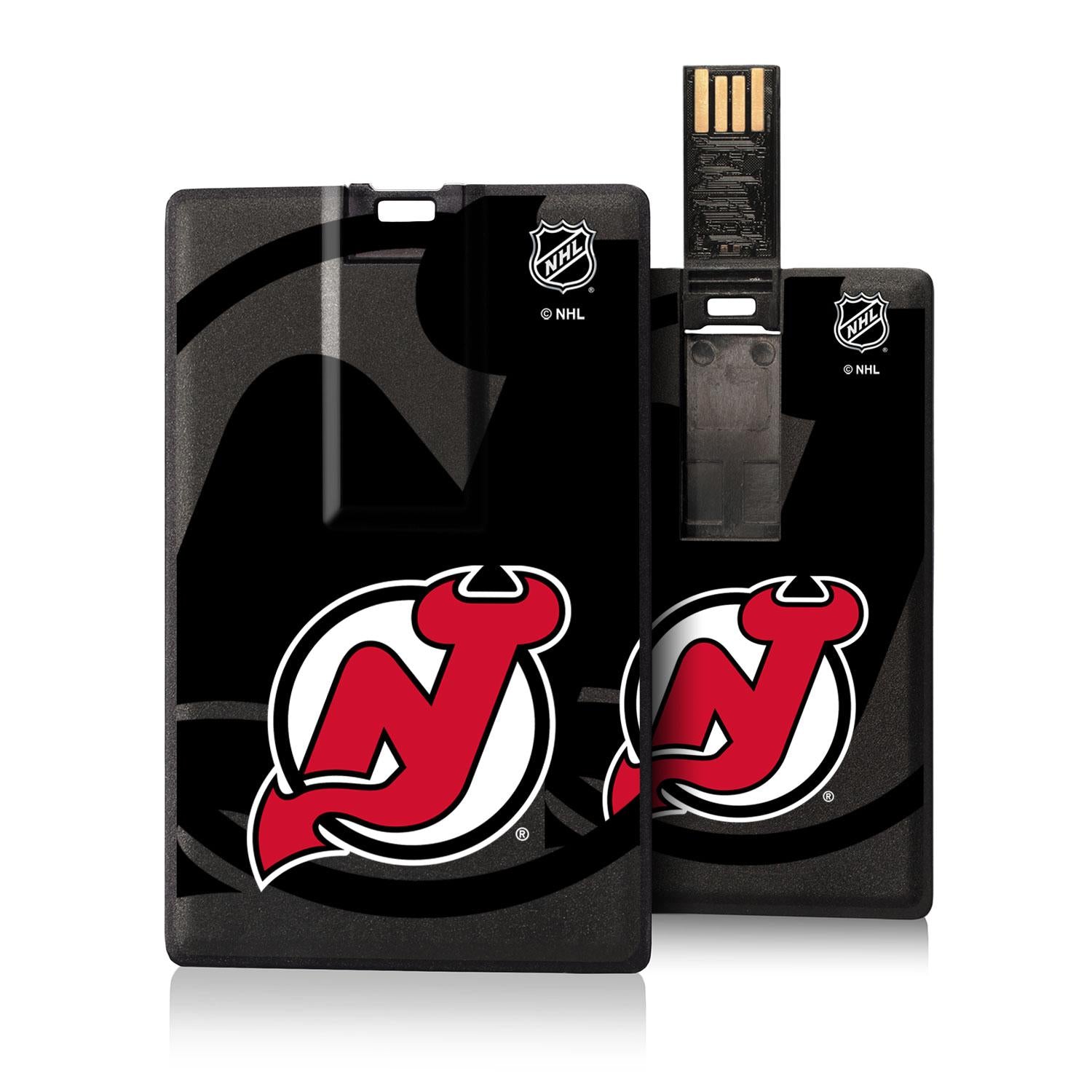 New Jersey Devils Tilt Credit Card USB Drive 32GB - Sports Gifts, Sports Memorabilia, Sports Collectibles, Fan Shop