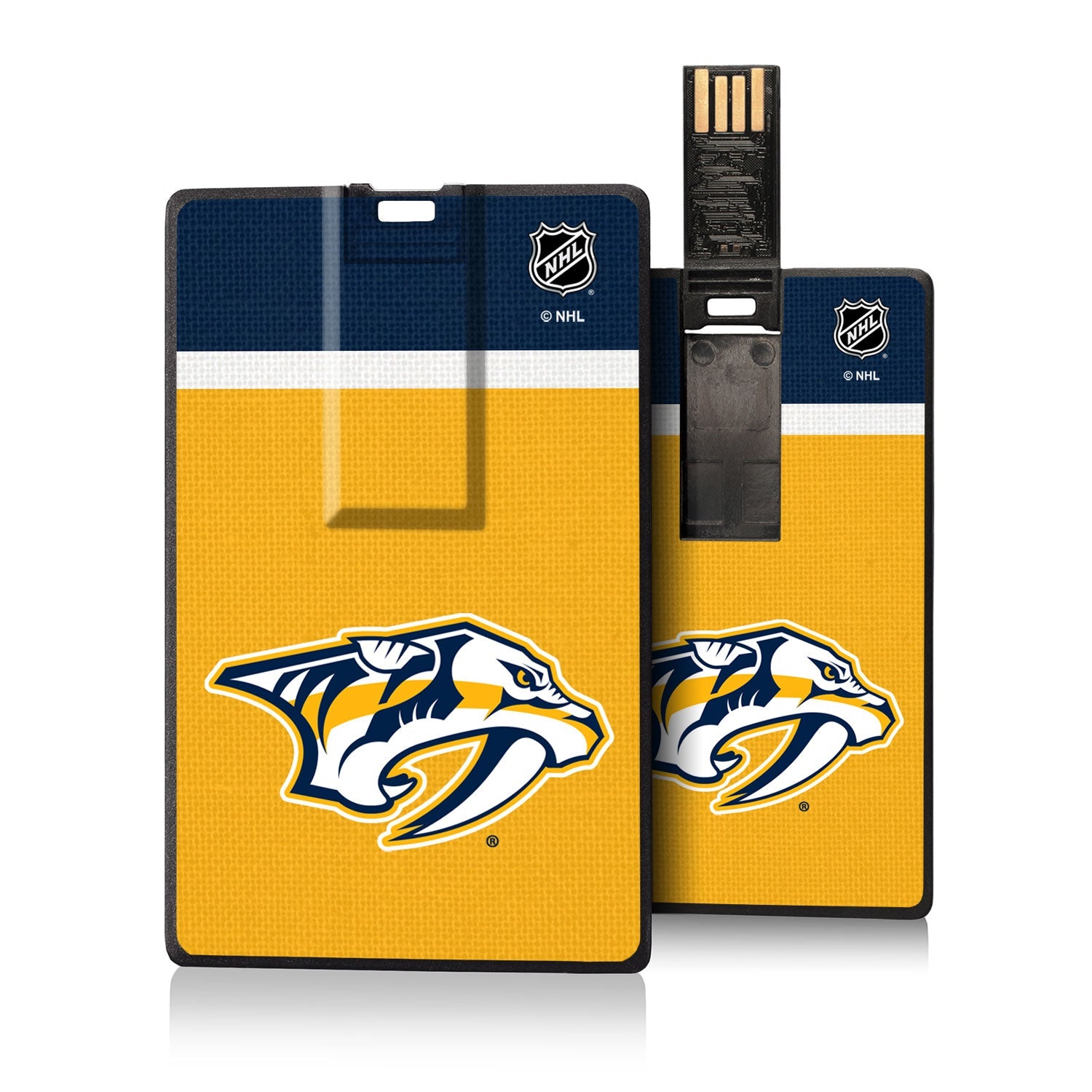Nashville Predators Stripe Credit Card USB Drive 32GB - Sports Gifts, Sports Memorabilia, Sports Collectibles, Fan Shop